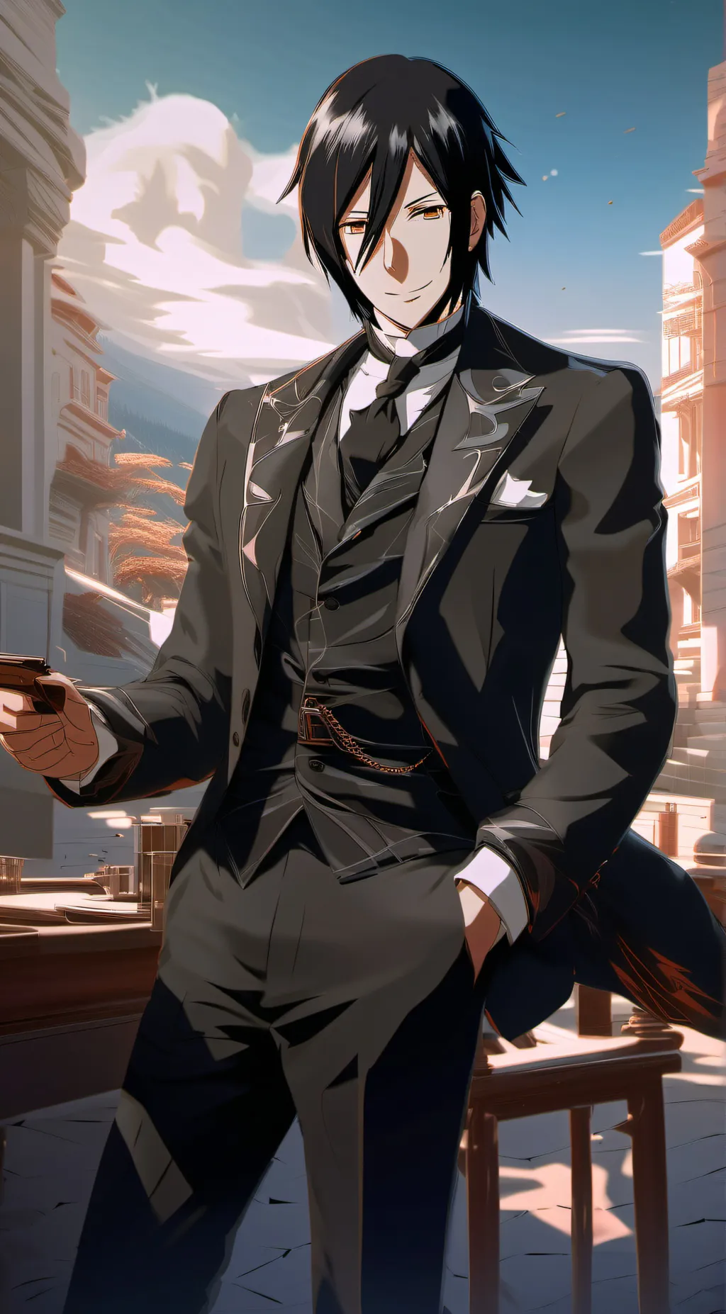 ai character: Sebastian background