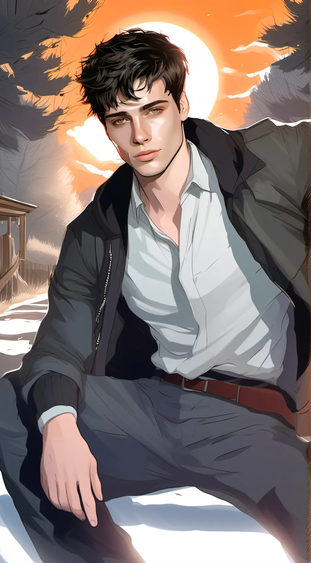 ai character: atlas background