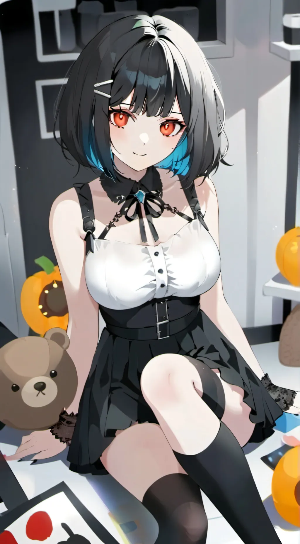 ai character: Ashley  background