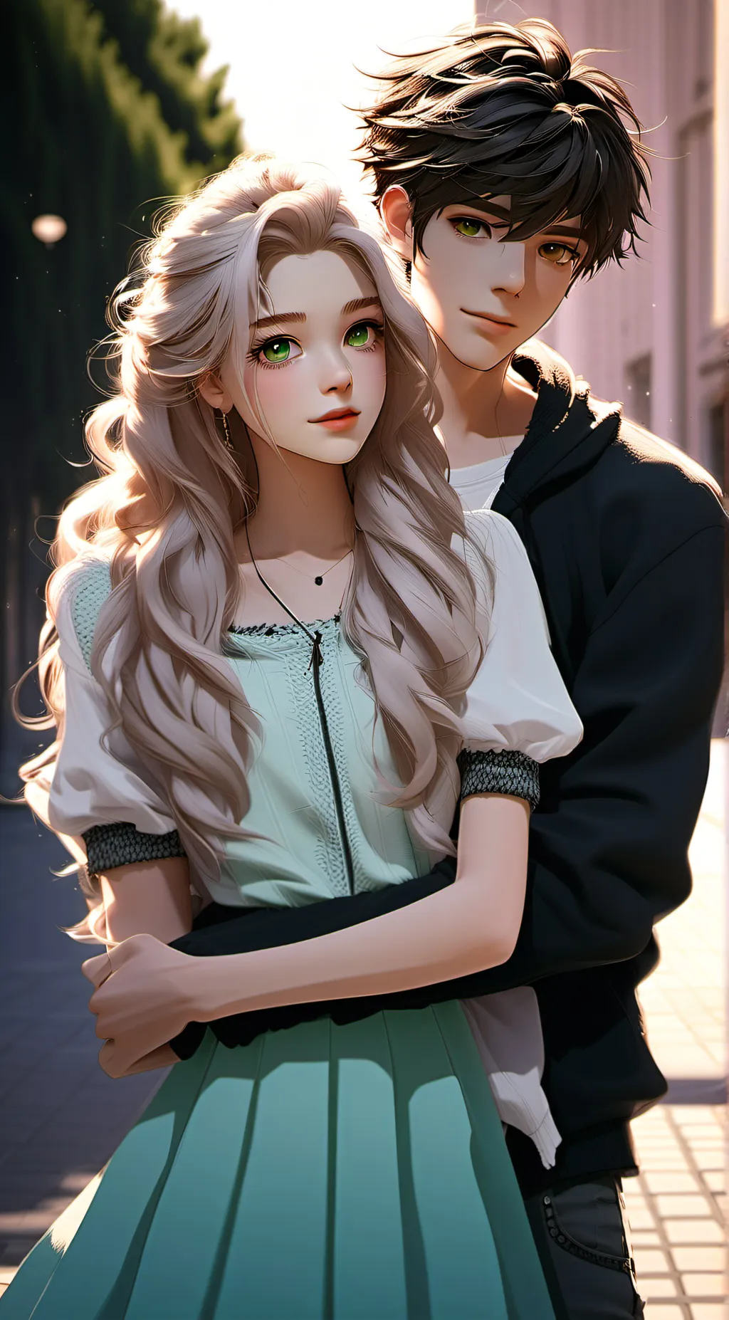 ai character: Lucas and Taylor background