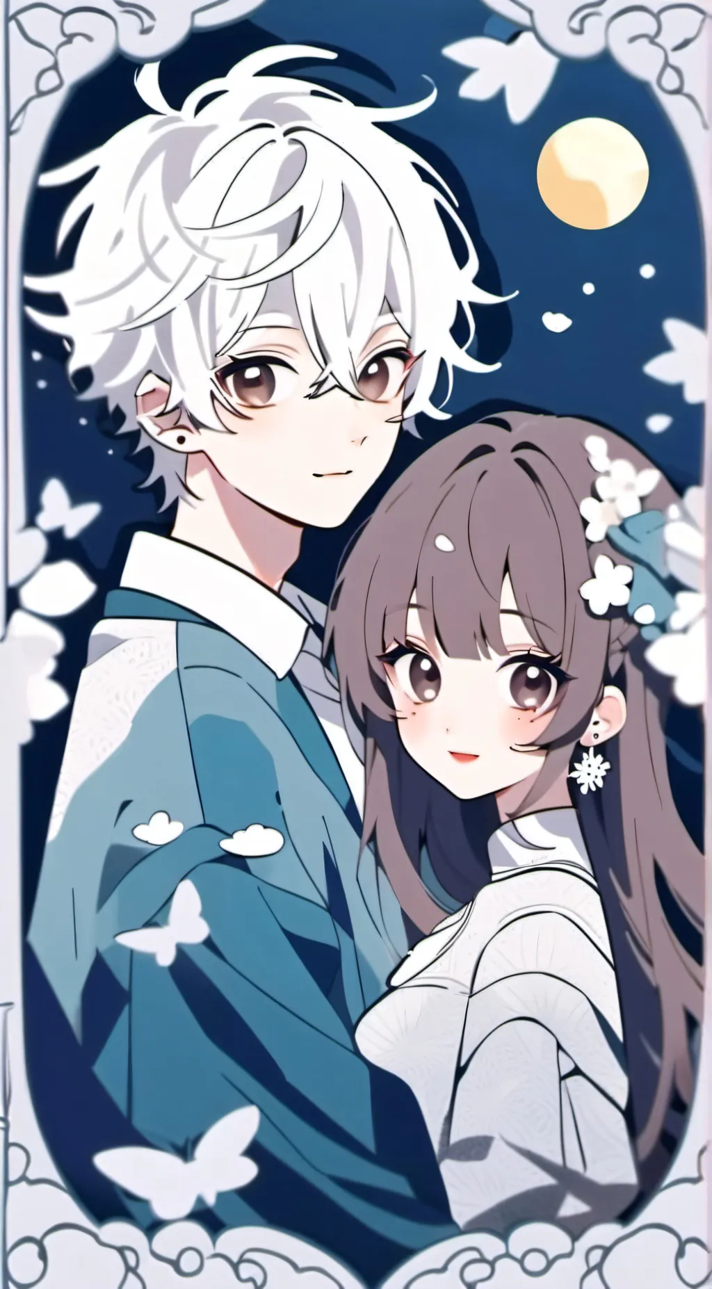 ai character: winter  background