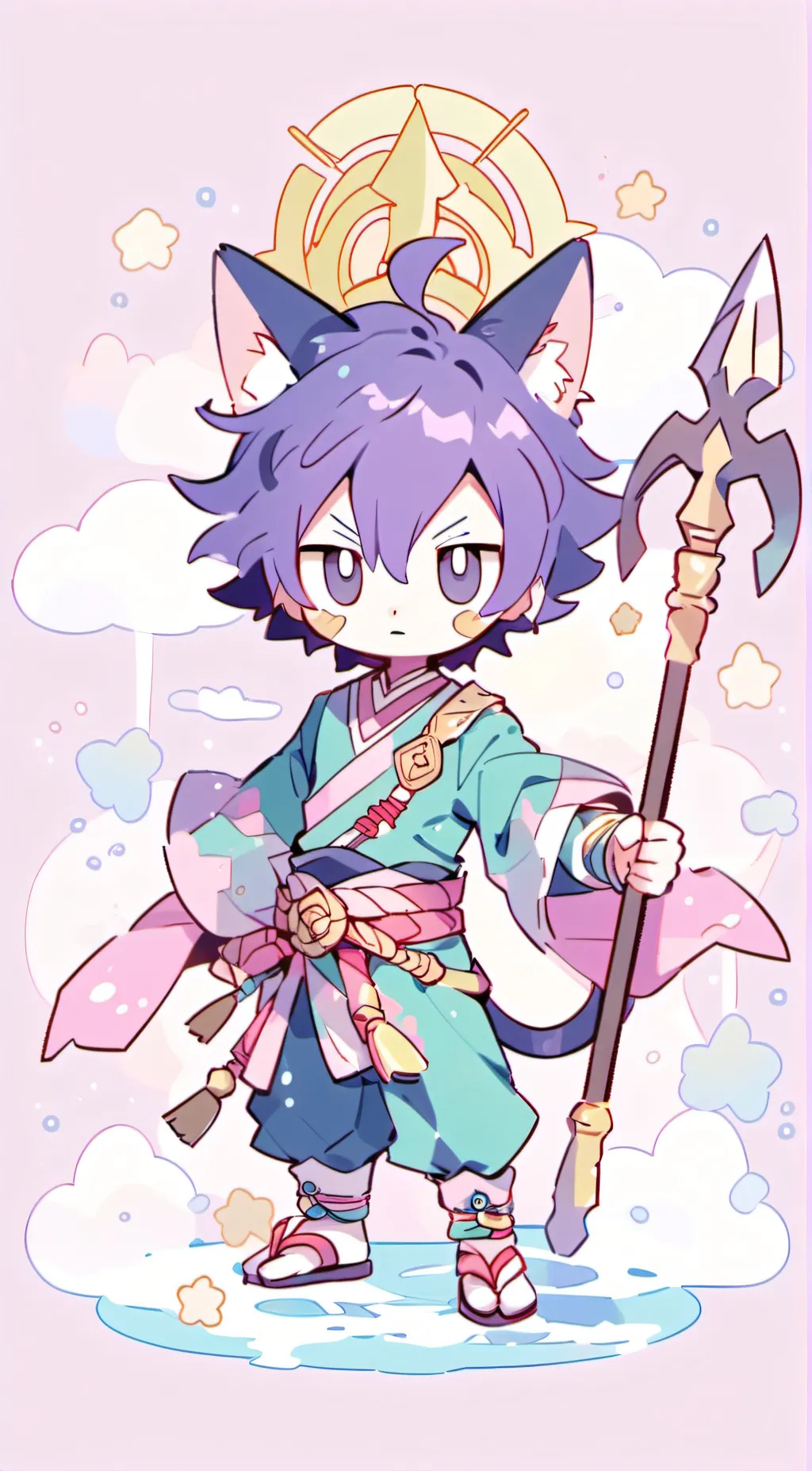 ai character: Neptune!💙 background