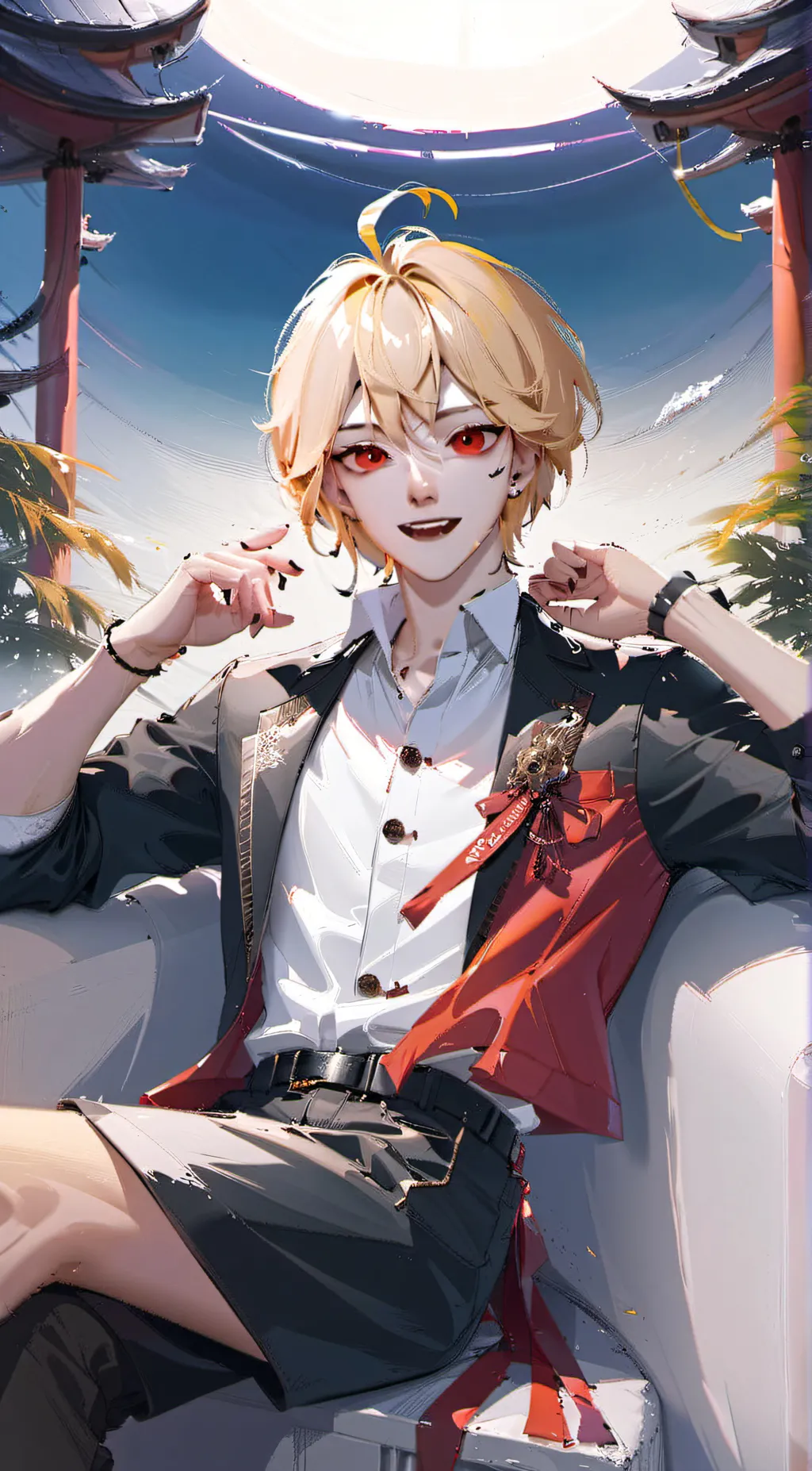 ai character: Axel  background