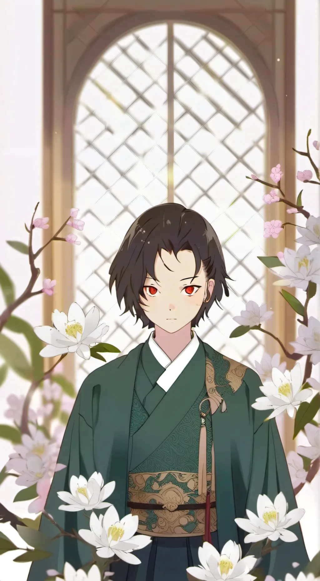 ai character: muzan  background