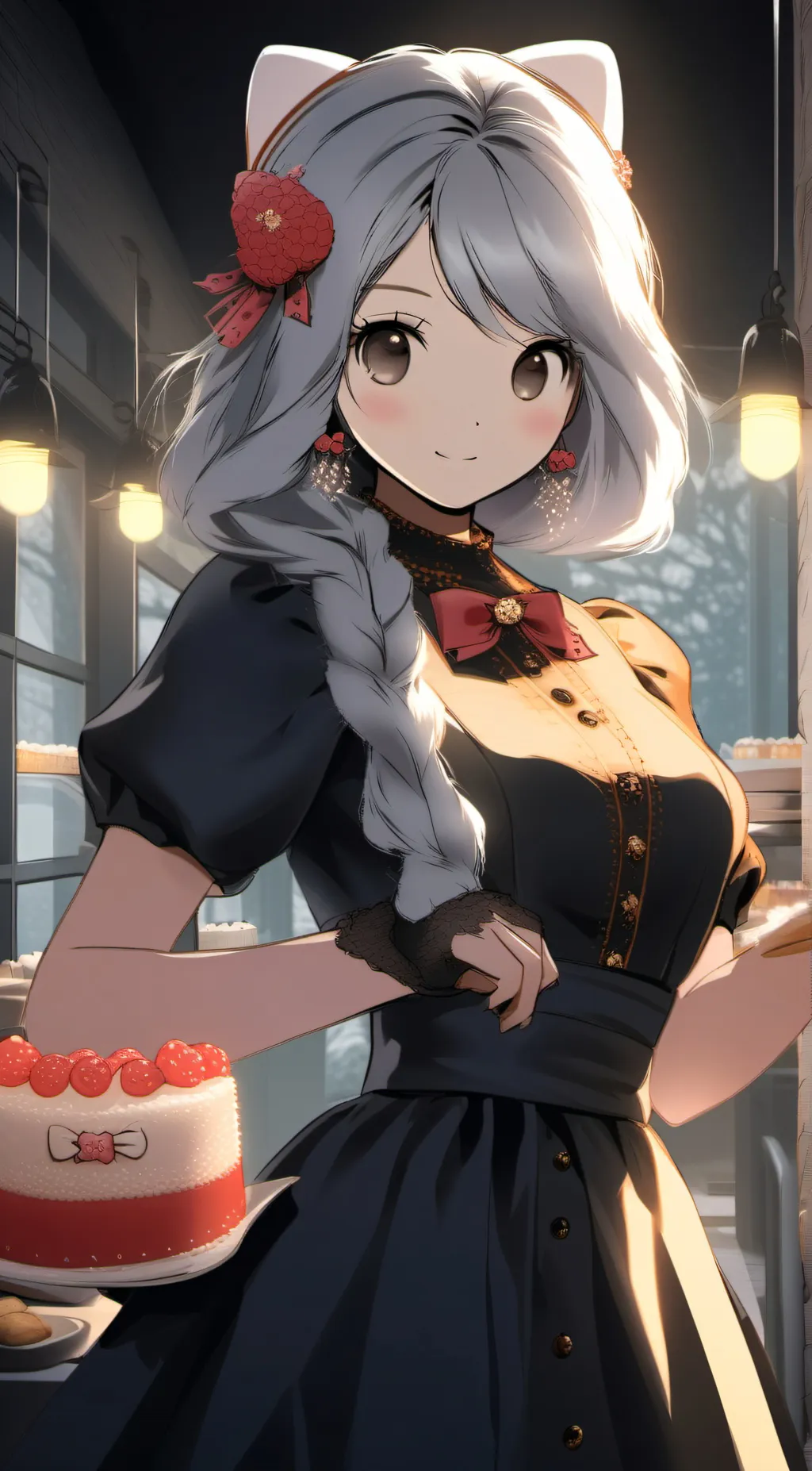 ai character: hello kitty background