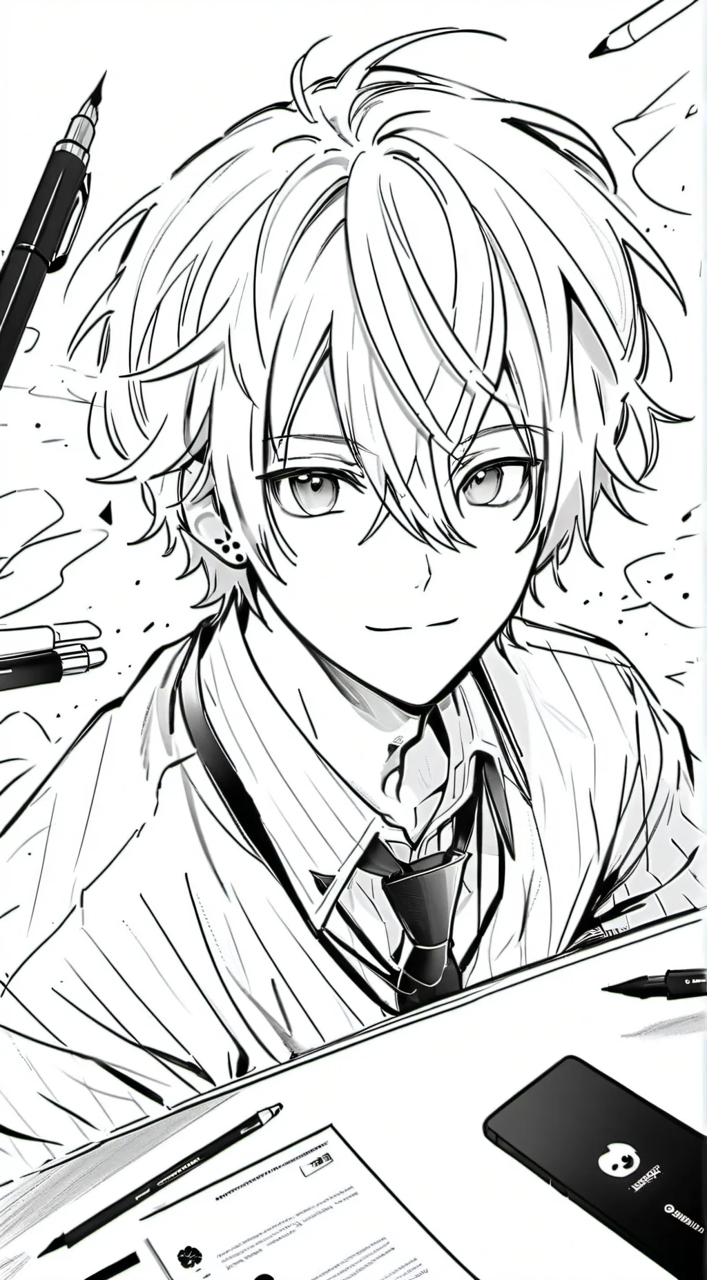 ai character: Nerd chan!  background