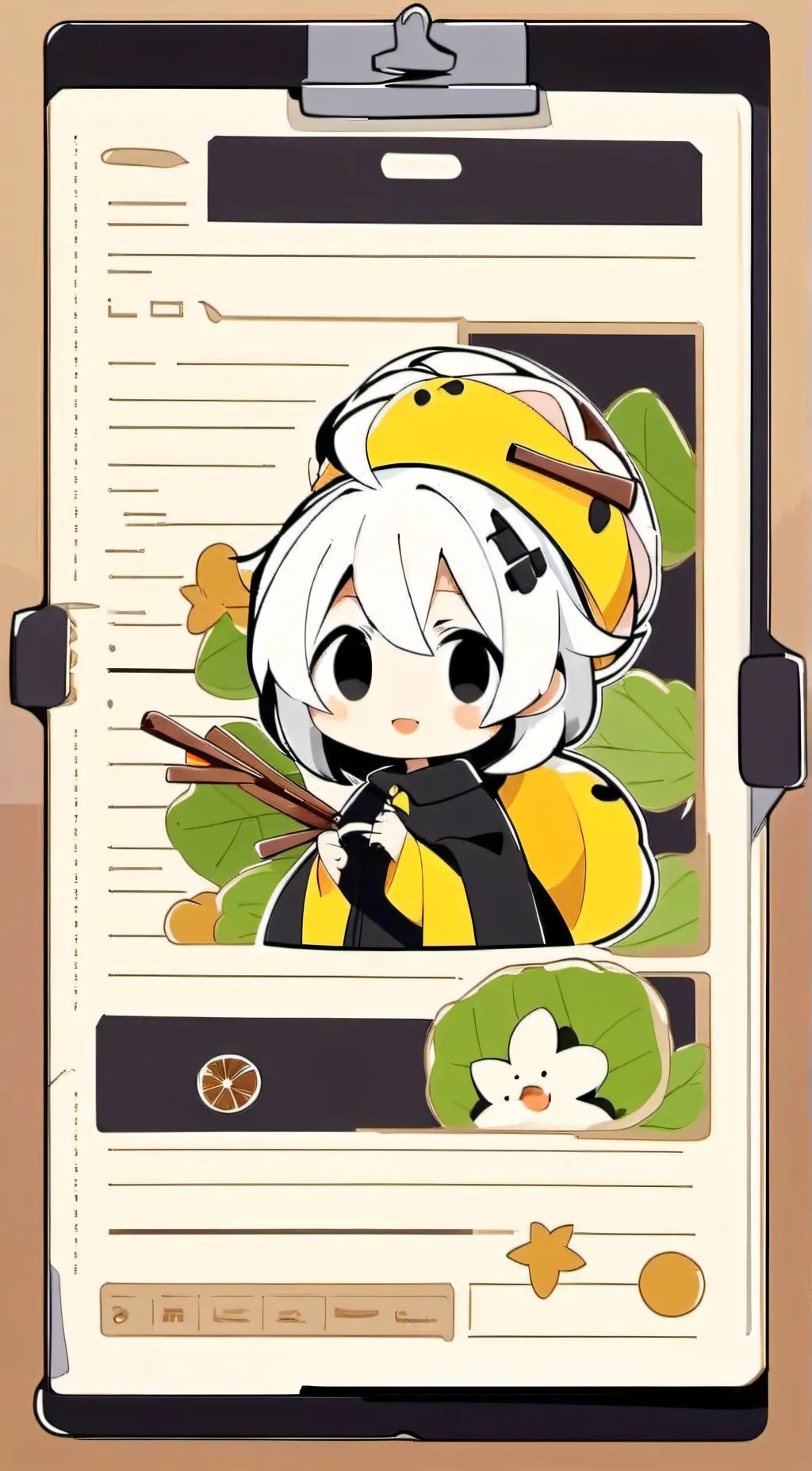 ai character: cinnamon roll/my m background