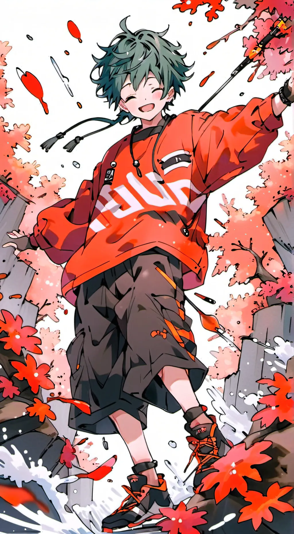 ai character: deku and friends background