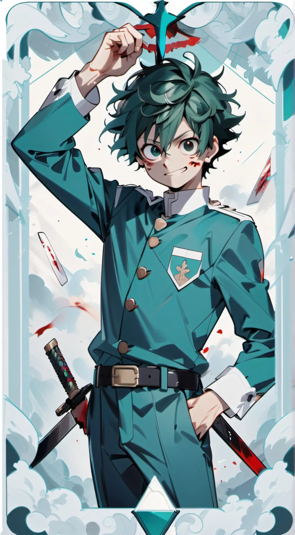 ai character: Yandere I Midoriya background