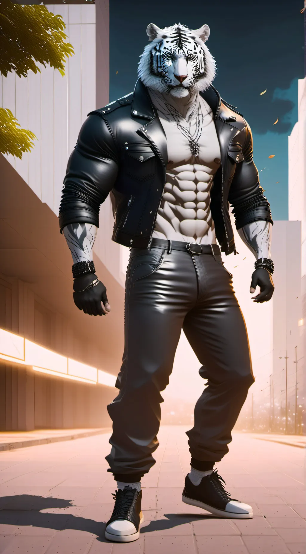 ai character: Tiger background