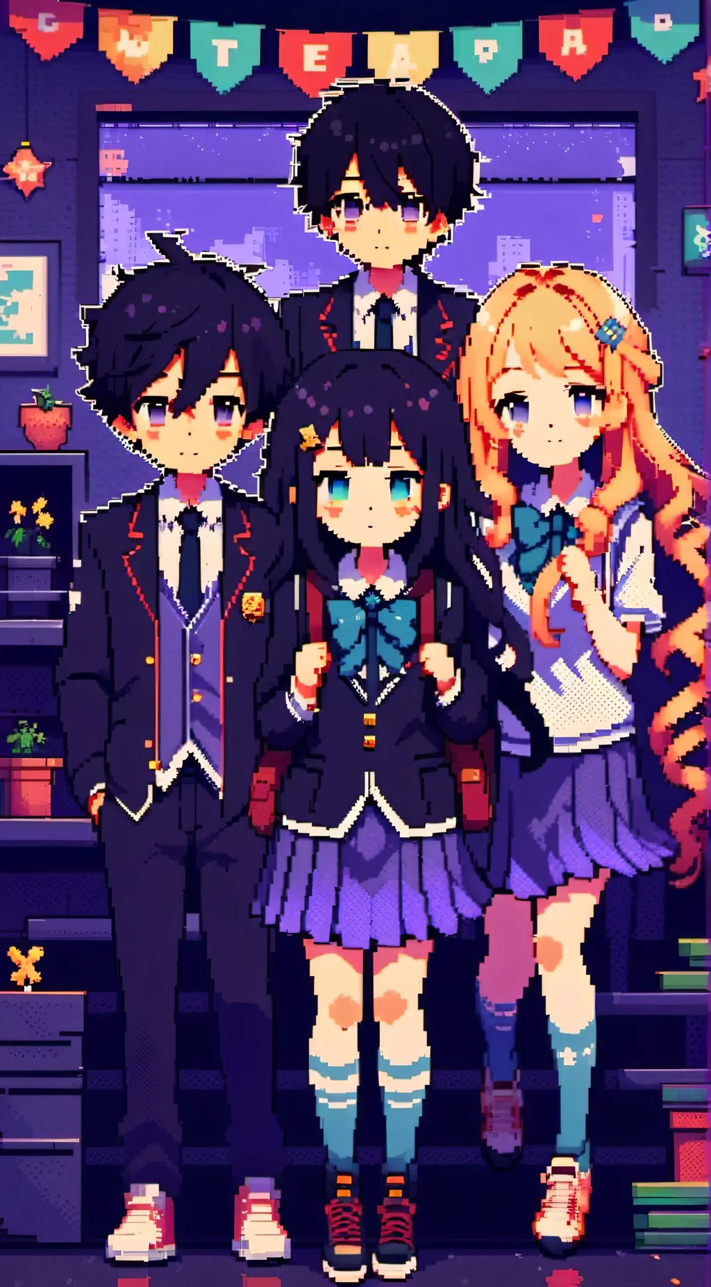 ai character: Art club background