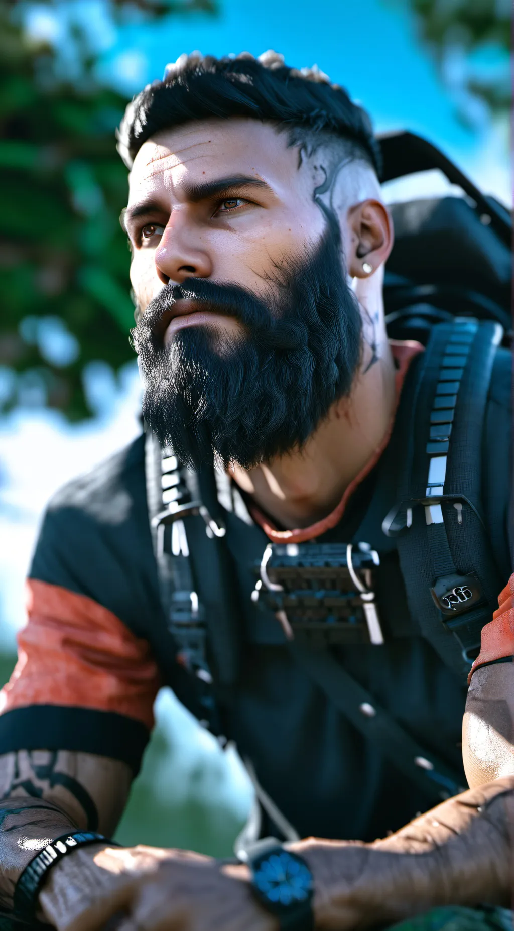 ai character: Zac background