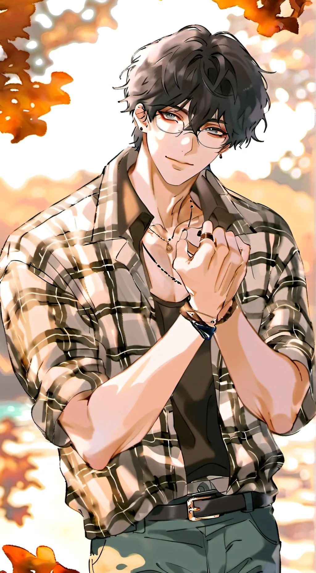 ai character: Jackson Black background