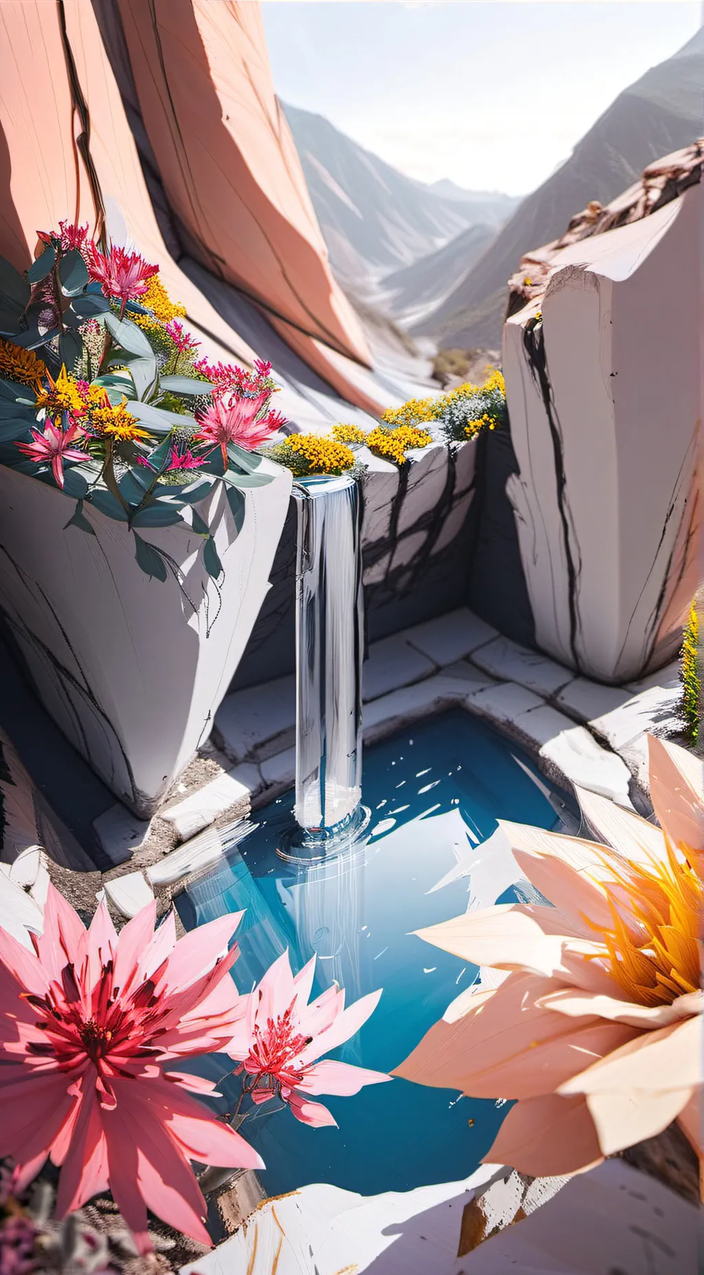 ai character: HASHIRA Pool Party background