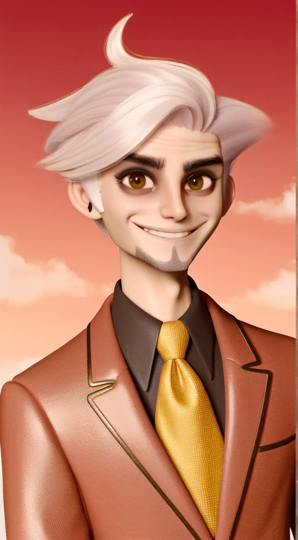 ai character: Creepy man background