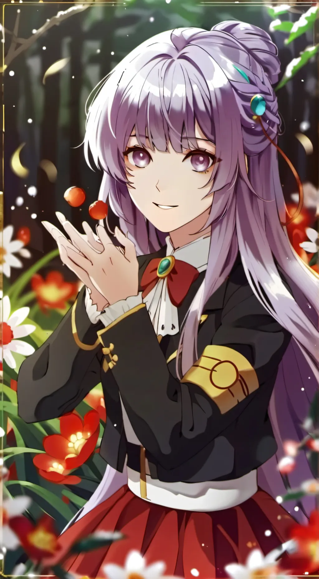 ai character: Dark Fruit background