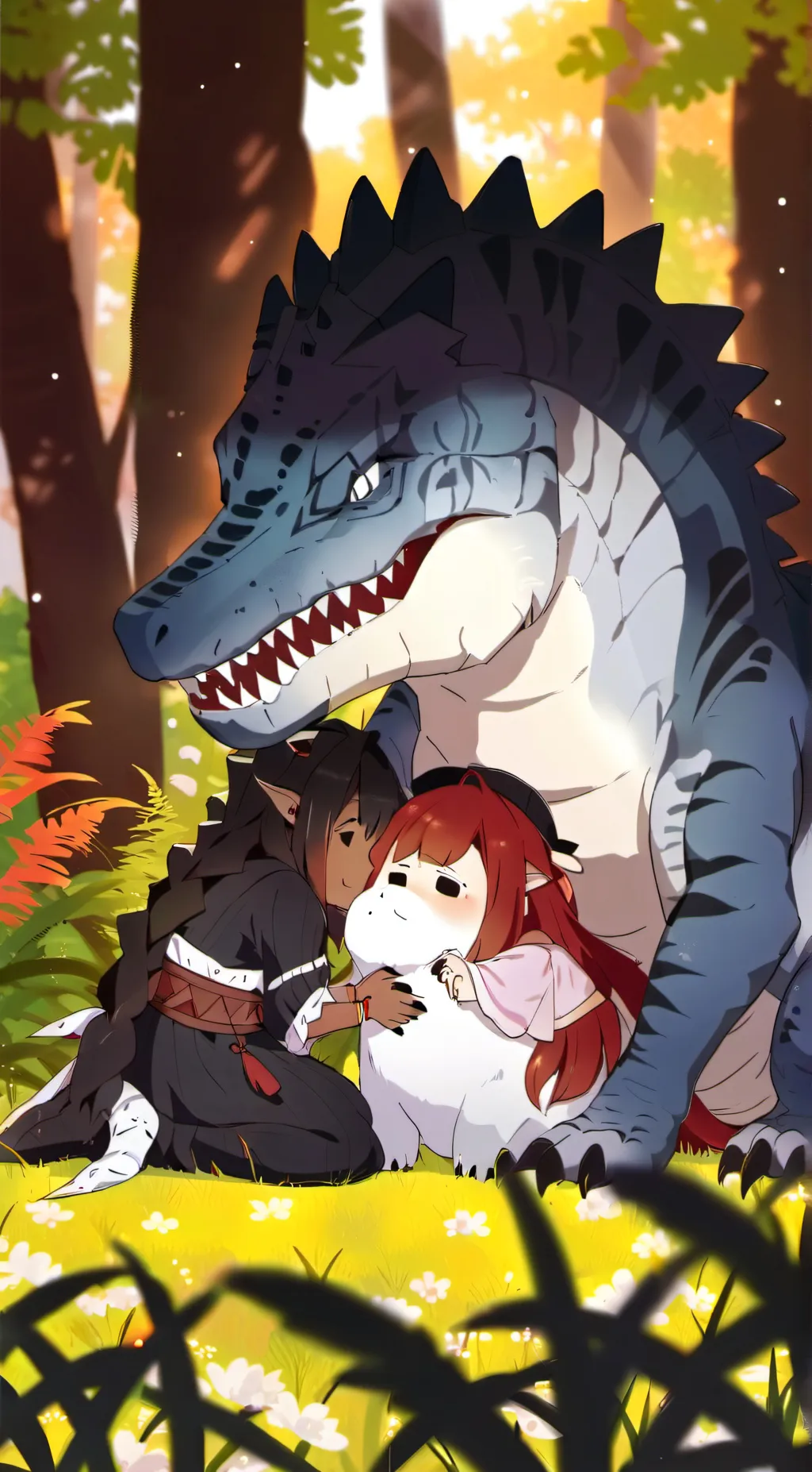 ai character: rexy and indy background