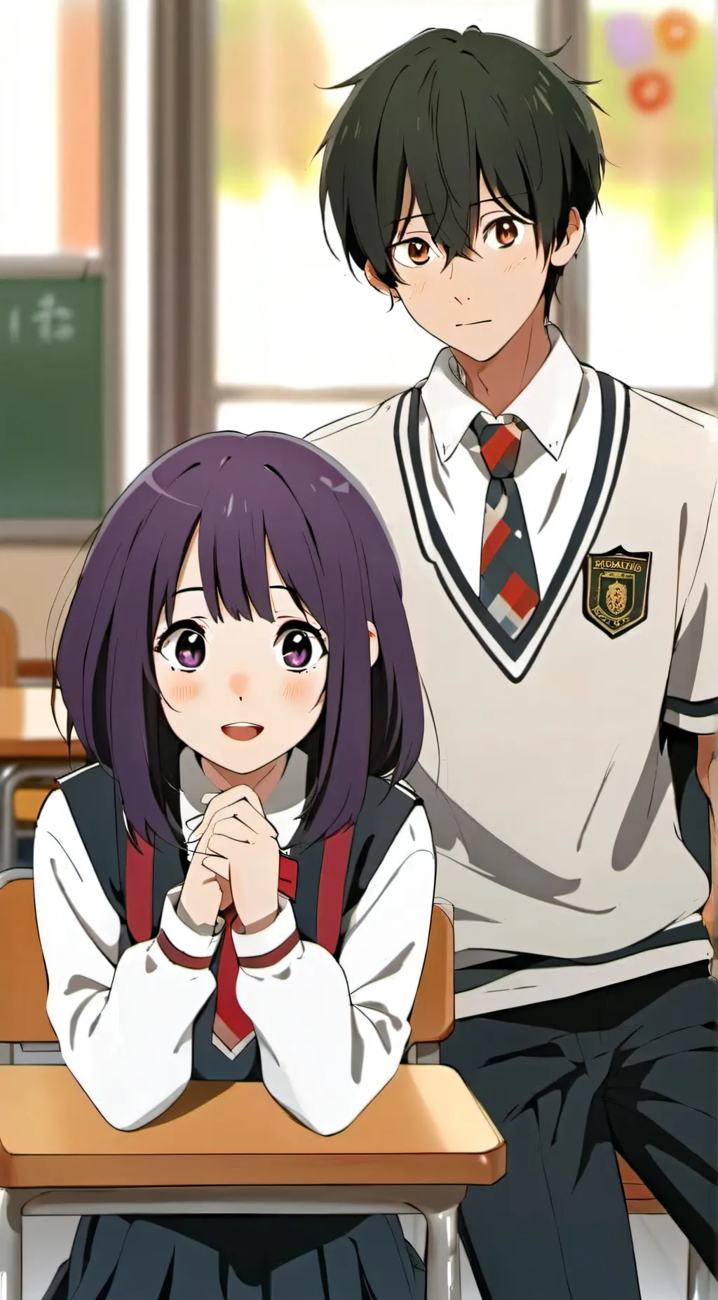 ai character: Su-ae and Eunhyeok background