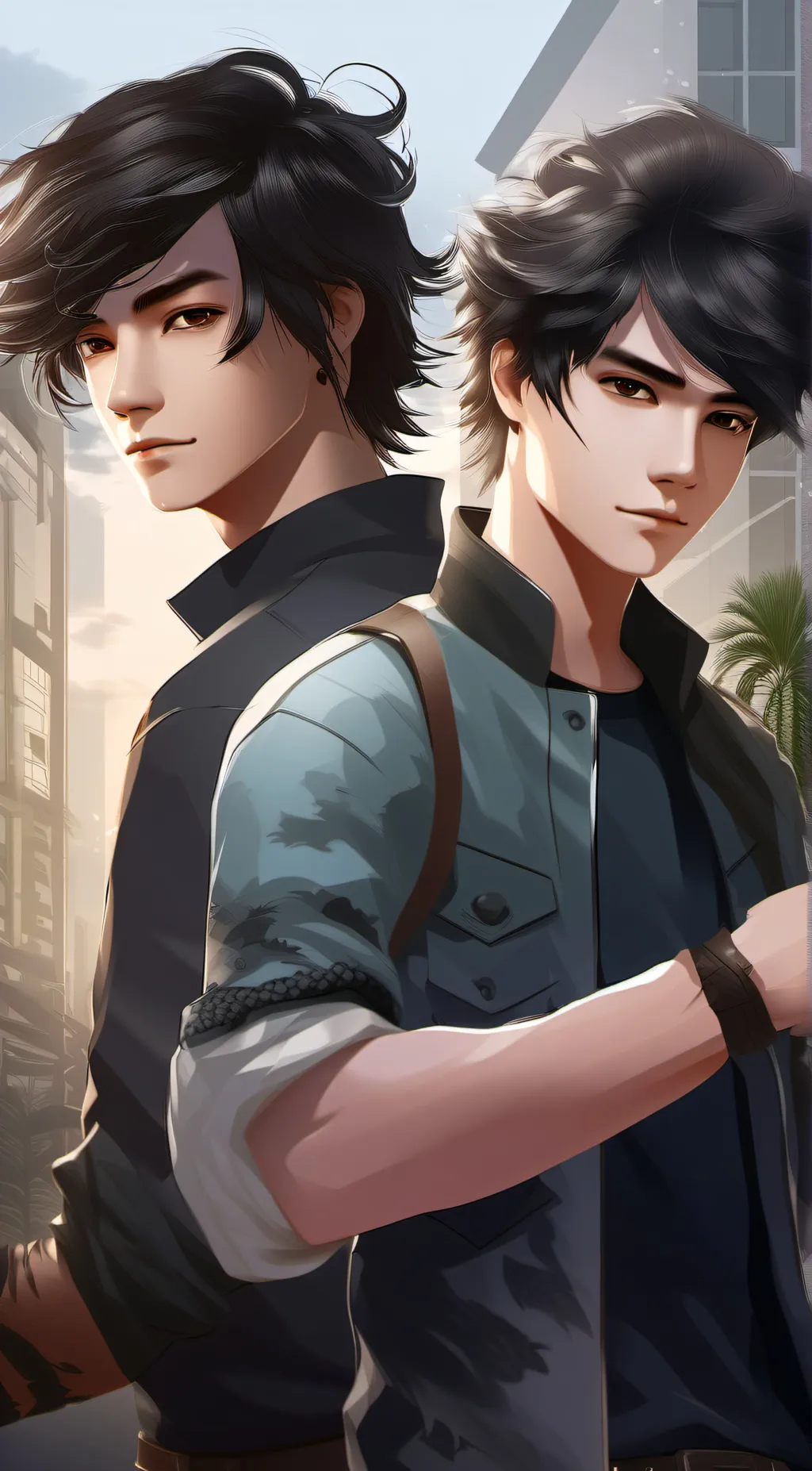 ai character: Max and Nate background