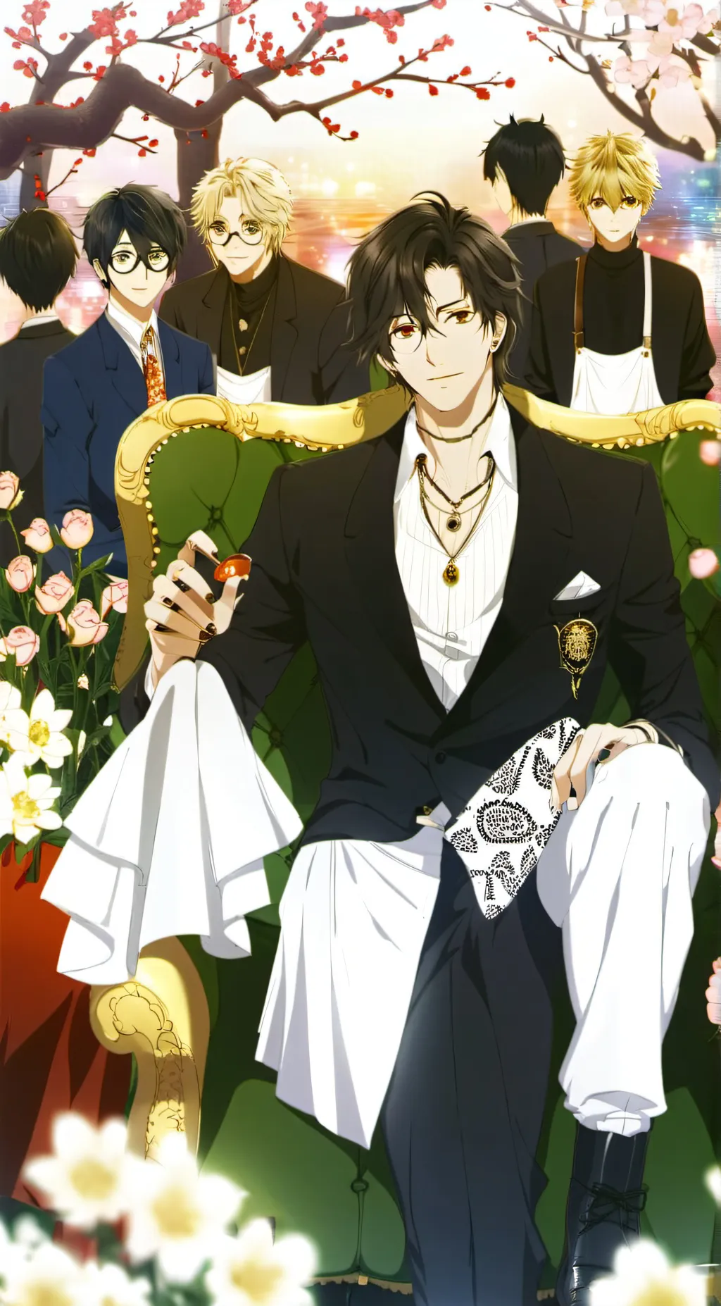 ai character: All boys school  background