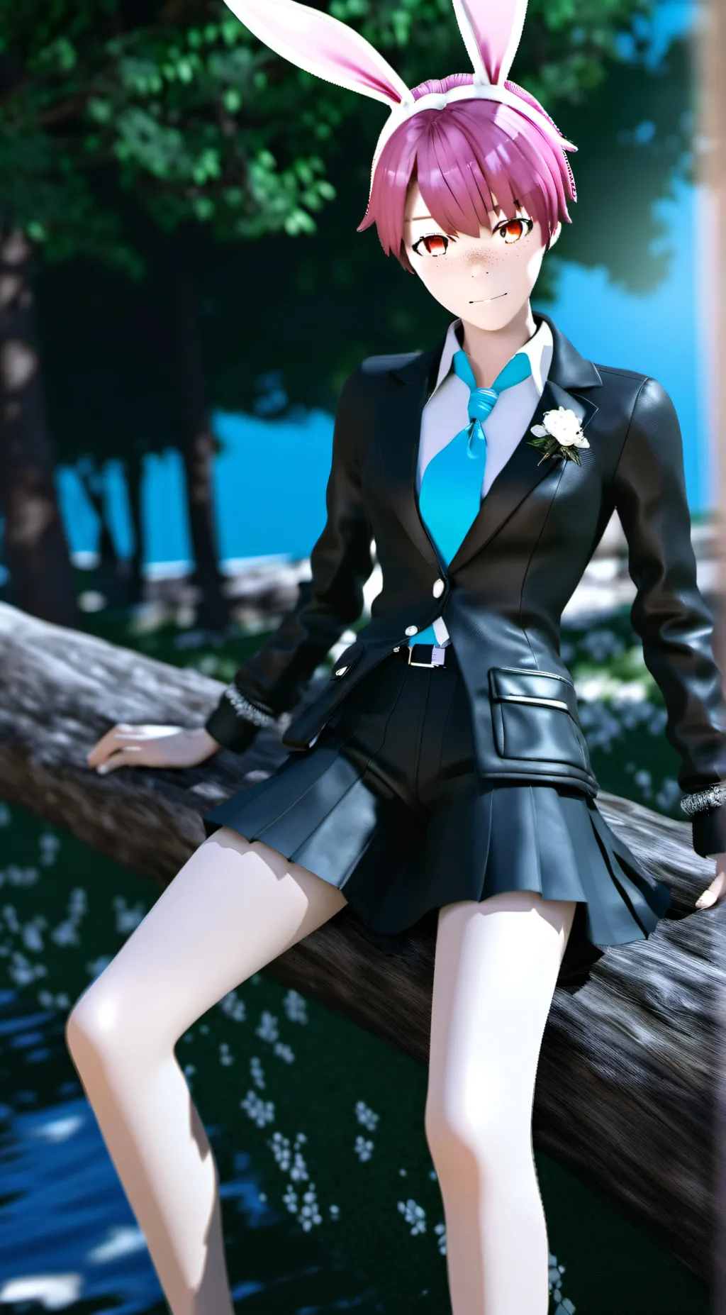 ai character: bunny gf background