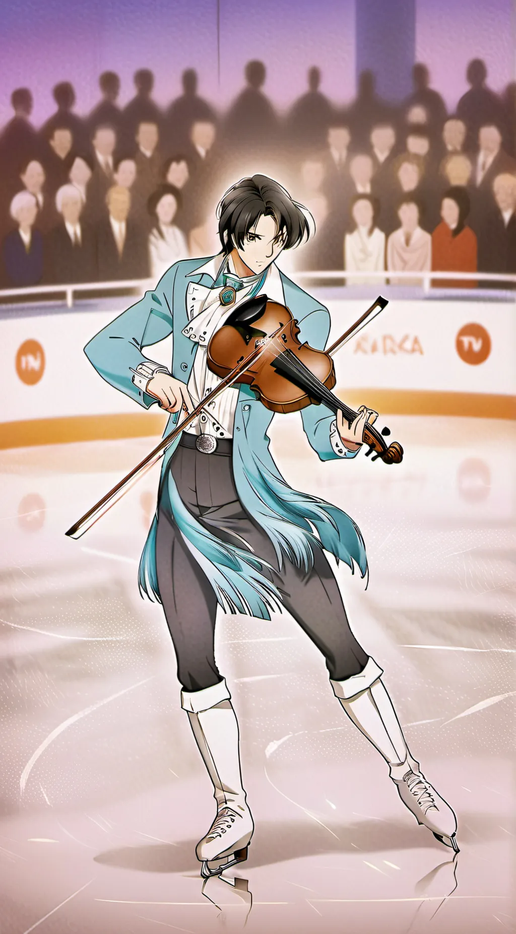 ai character: Hielo background