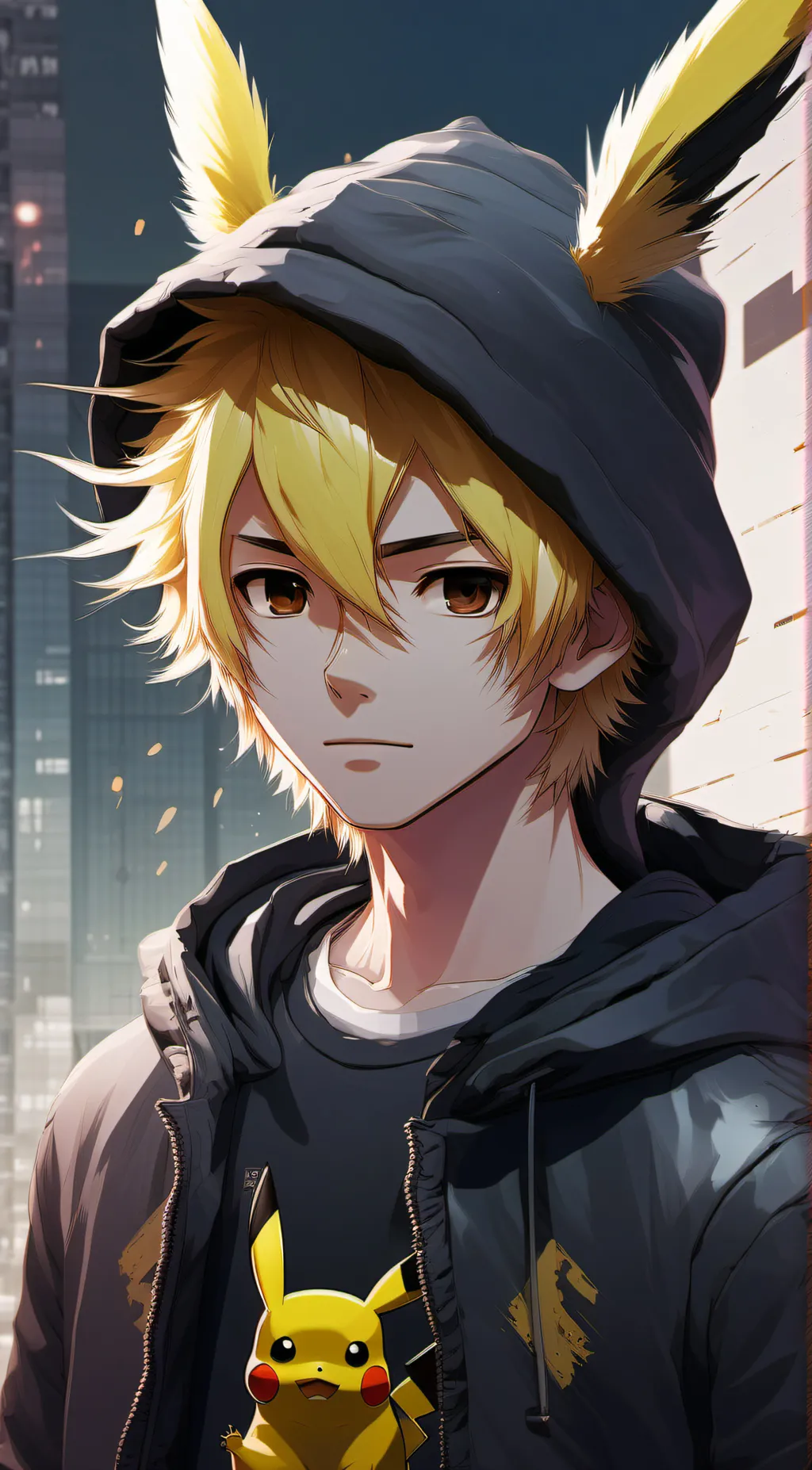 ai character: Denki kamanari background