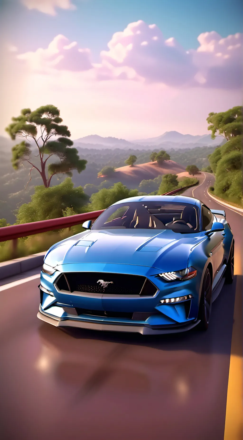 ai character: Ford Mustang GT background