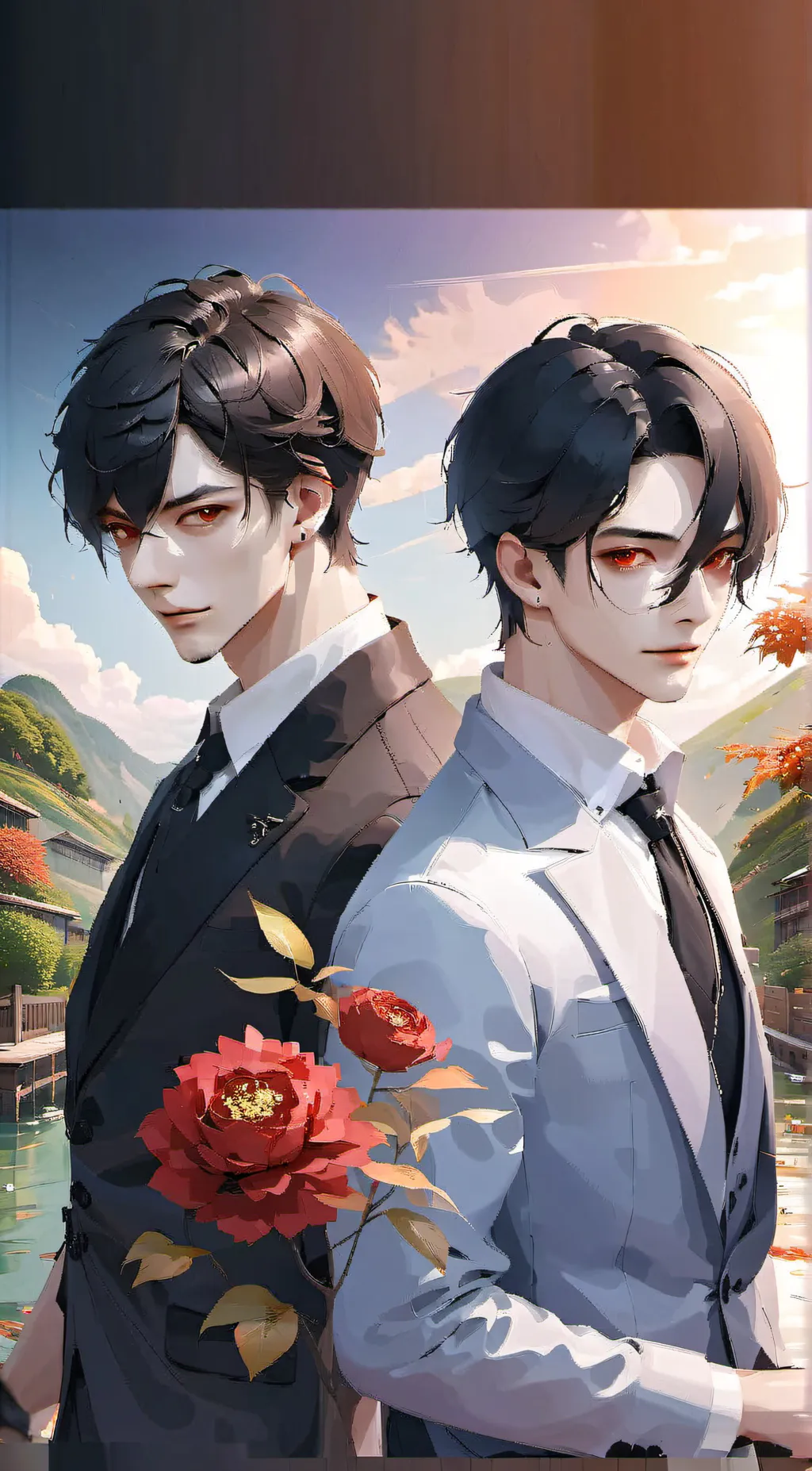 ai character: Harper and Ash background