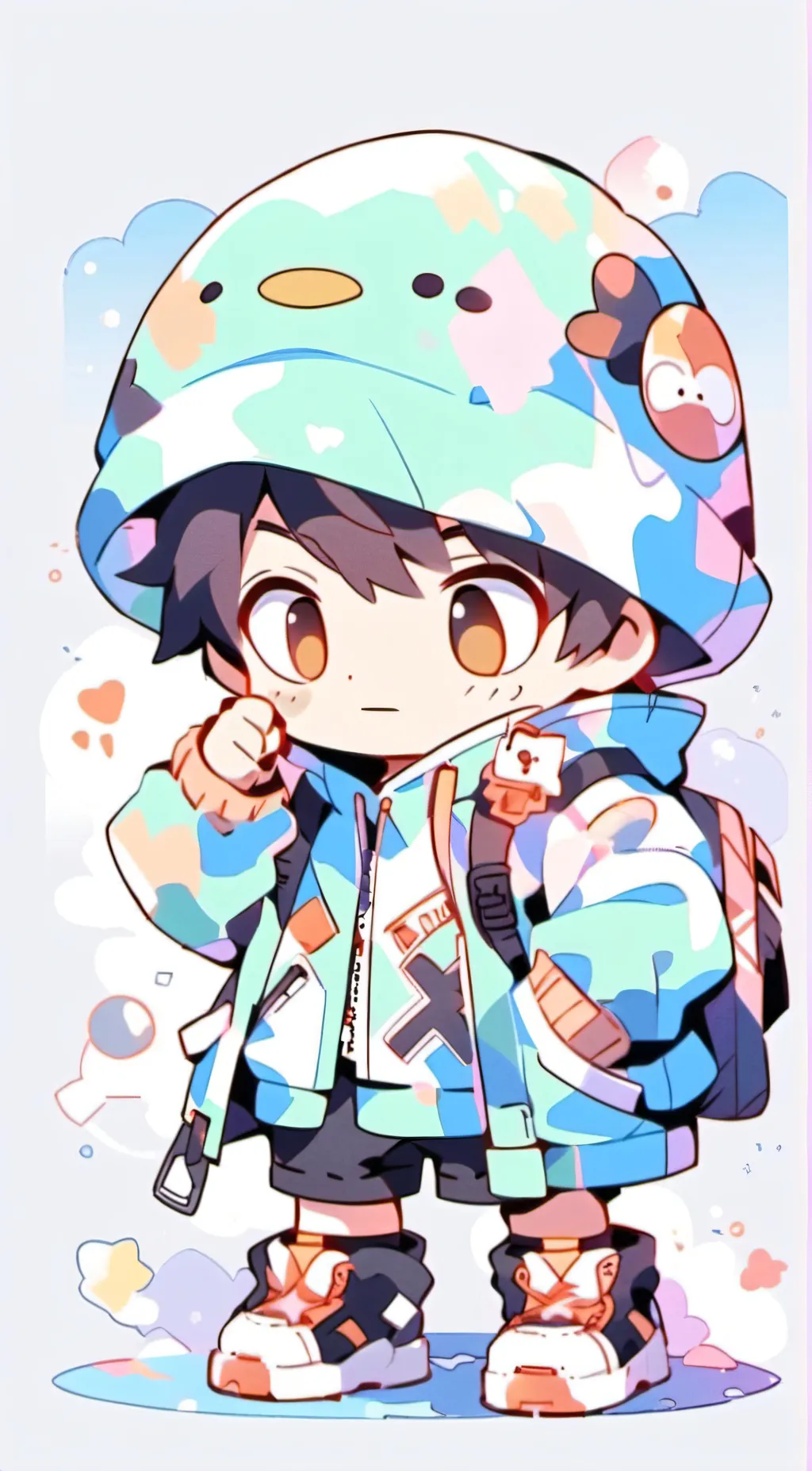 ai character: Boboiboy Duri background