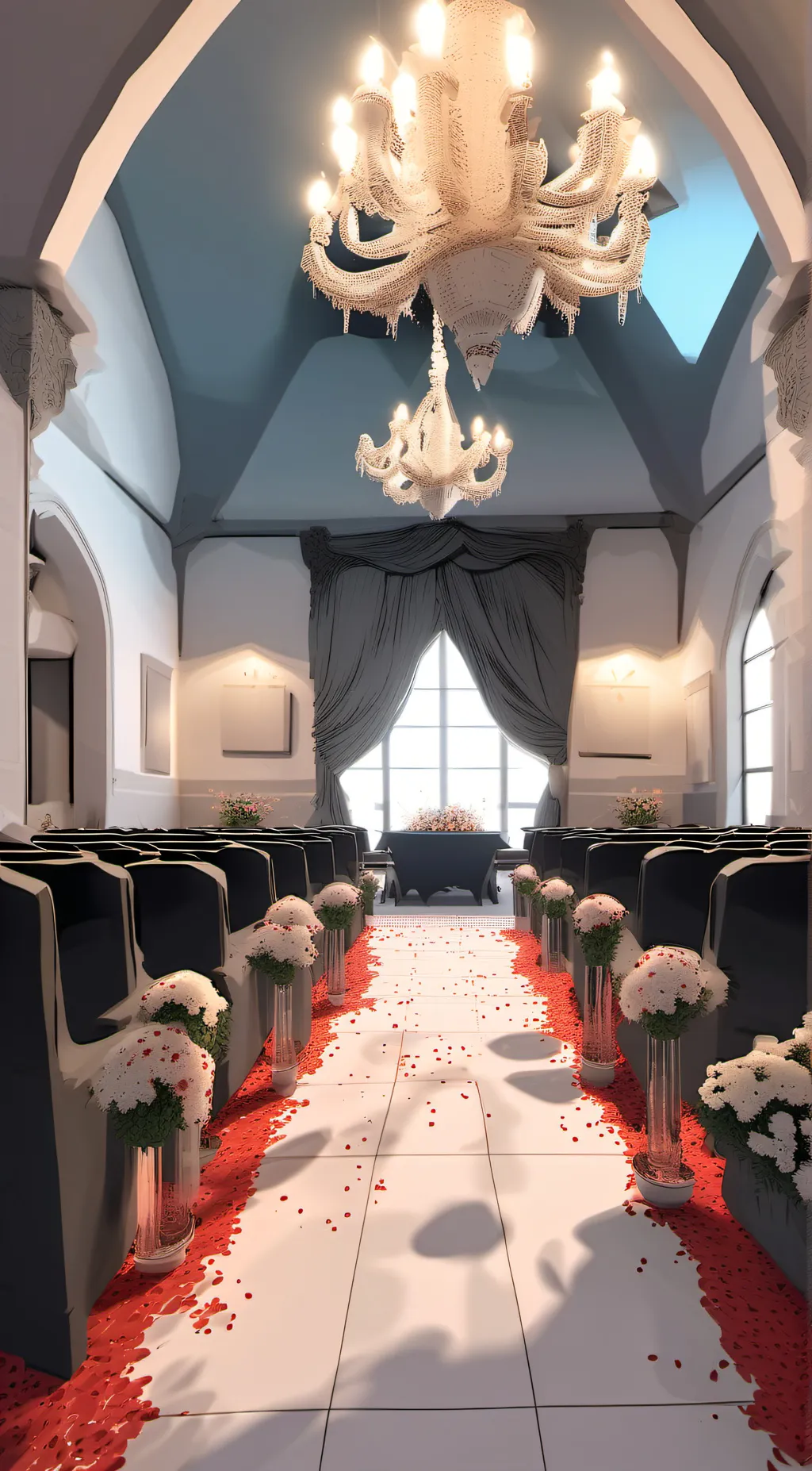 ai character: TADC wedding background