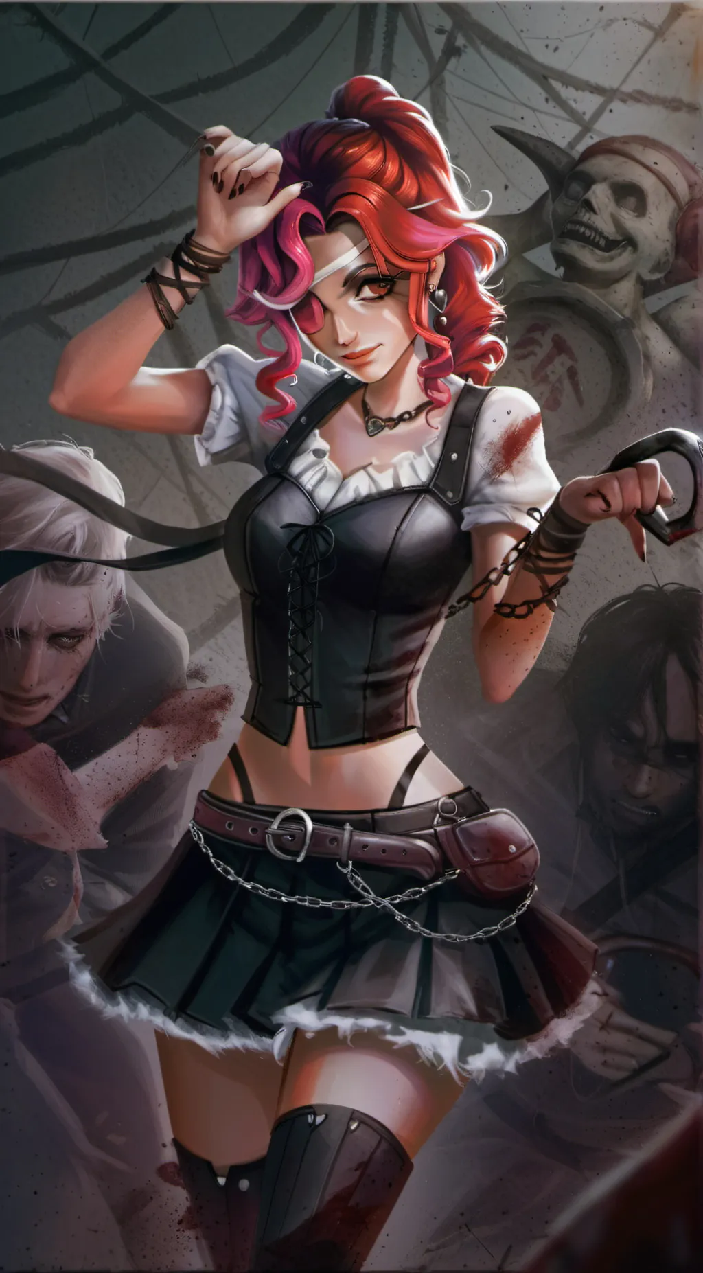 ai character: Cherry background