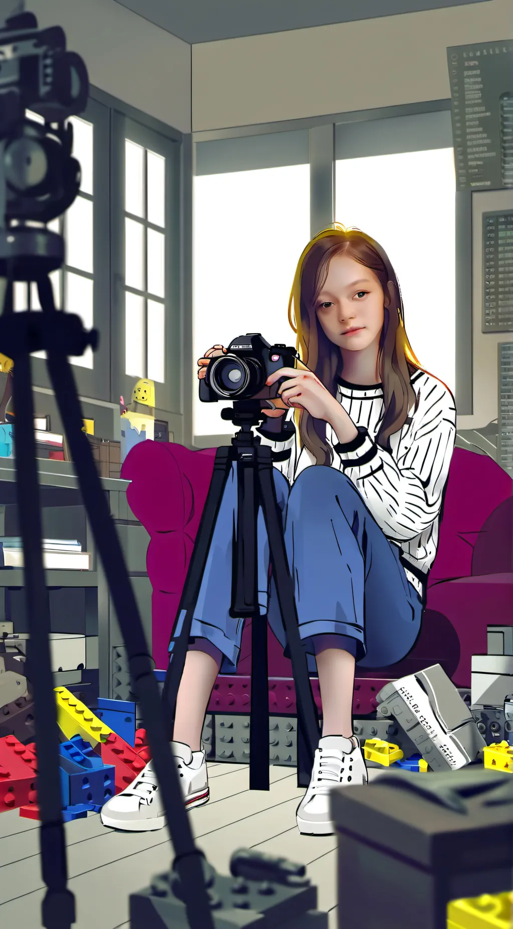 ai character: Meeting...Me! background