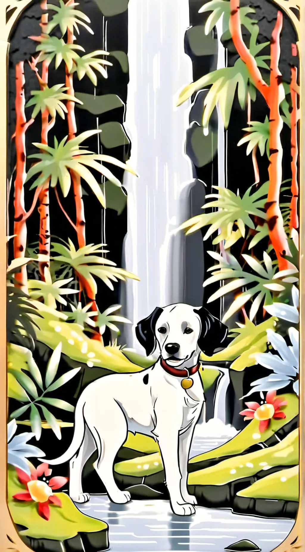 ai character: Dot background