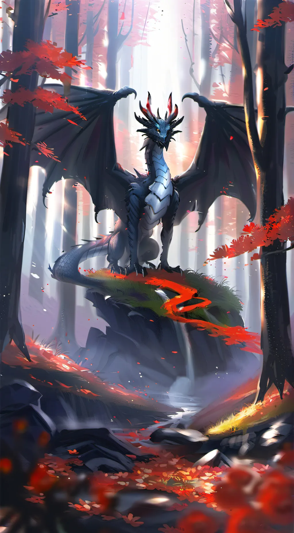 ai character: Mha + Wings of 🔥 background