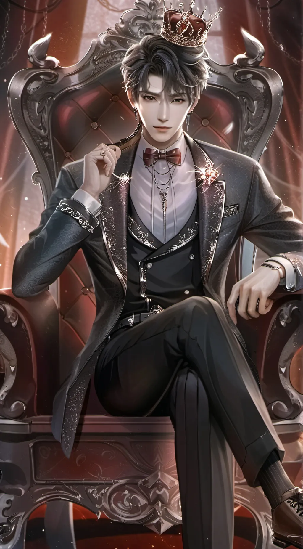 ai character: king George  background