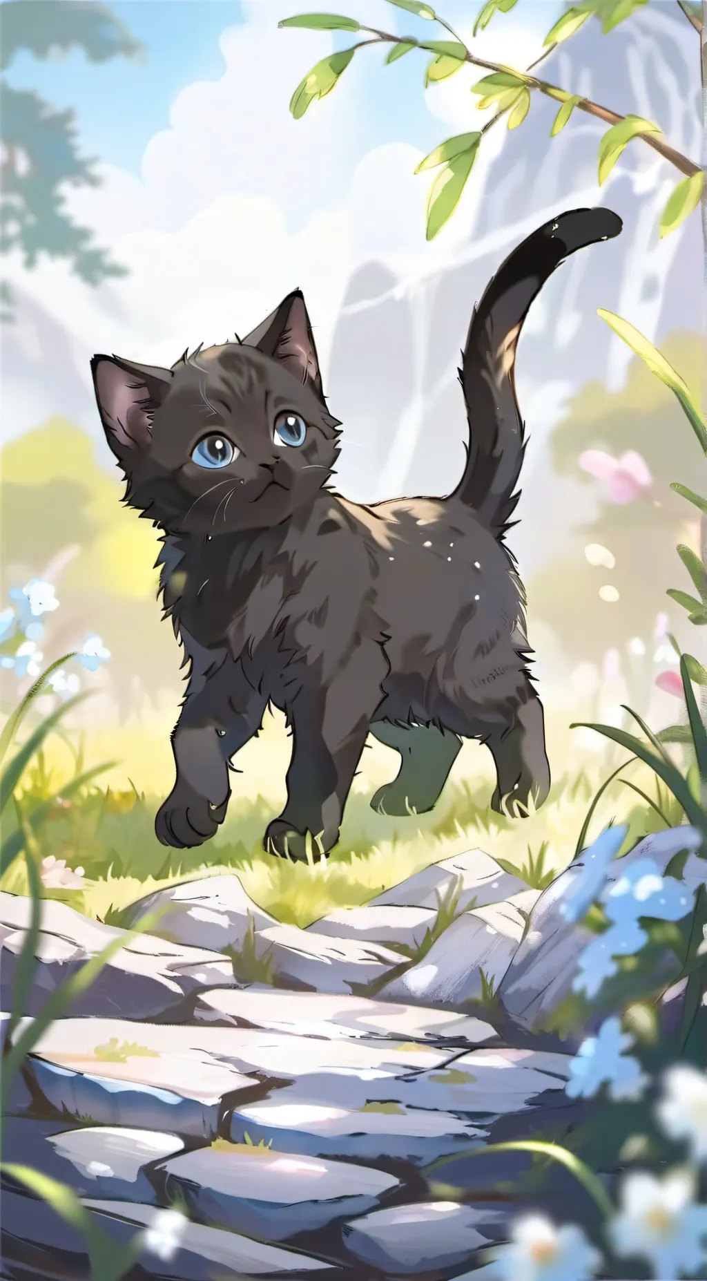 ai character: bean  background