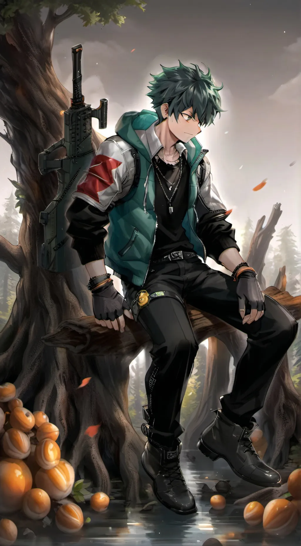 ai character: deku background