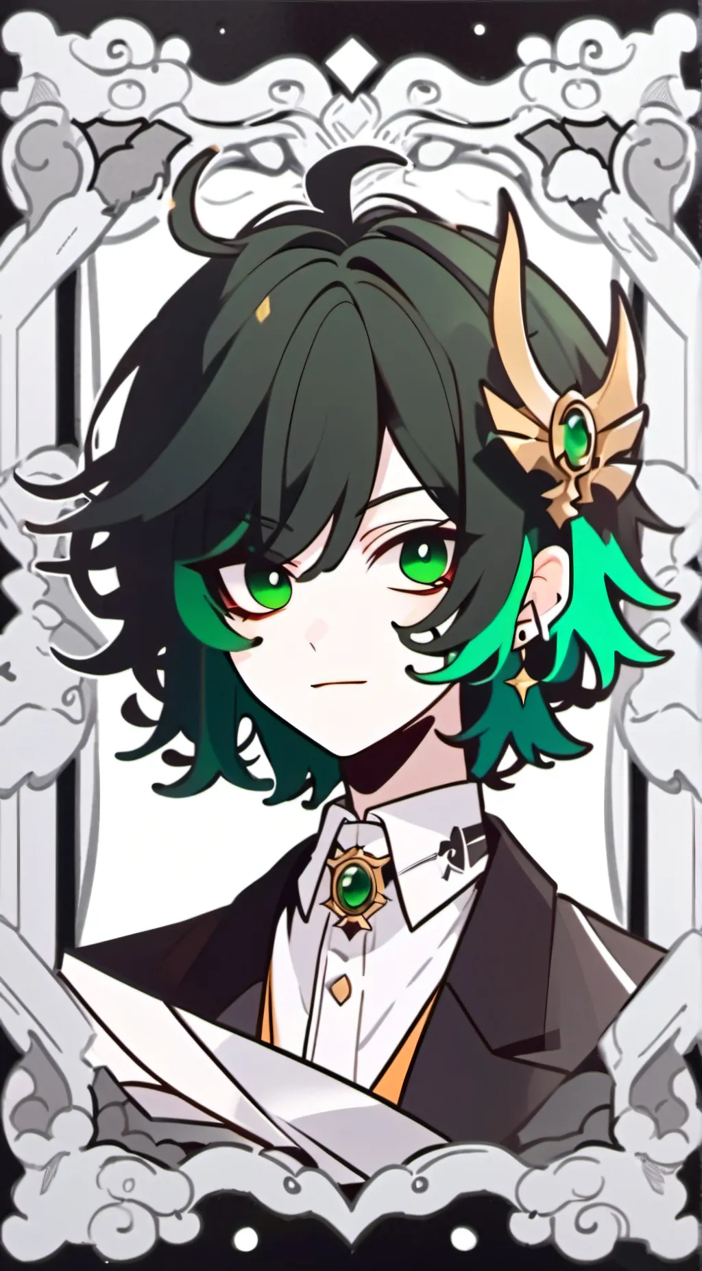 ai character: VILLAIN IZUKU background