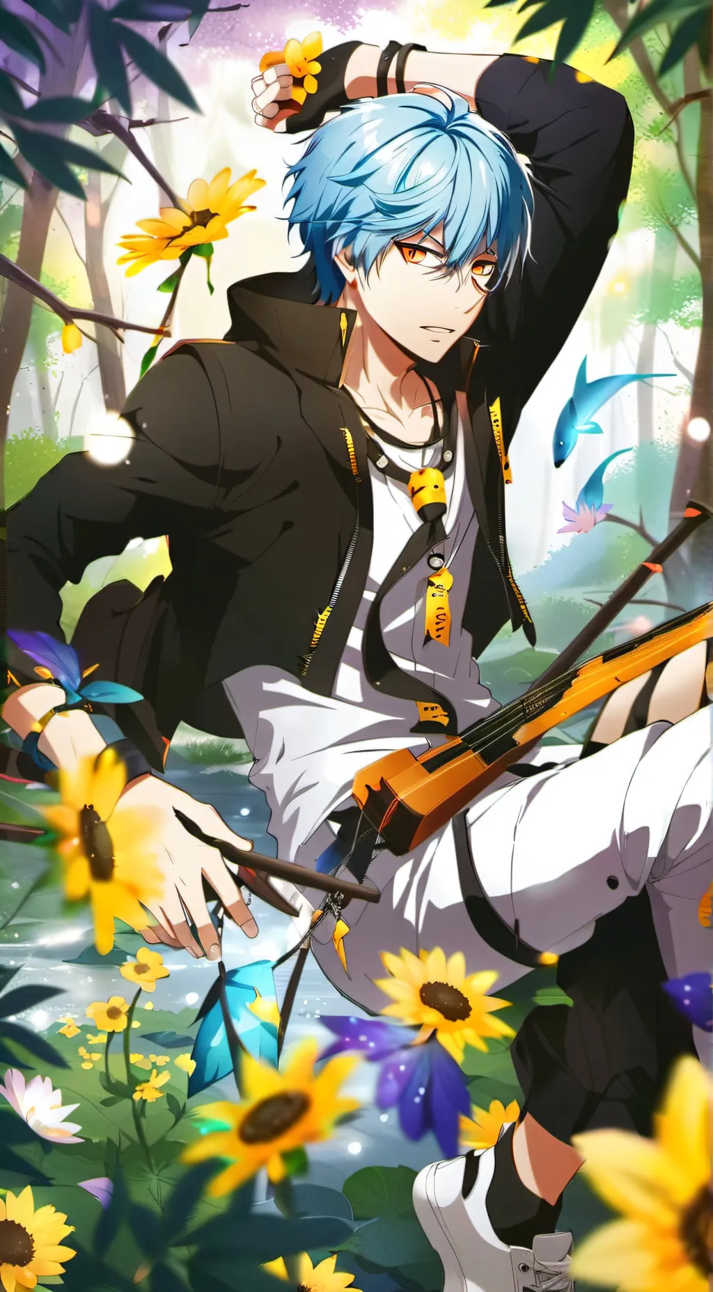 ai character: MHA BOYS GIRL background