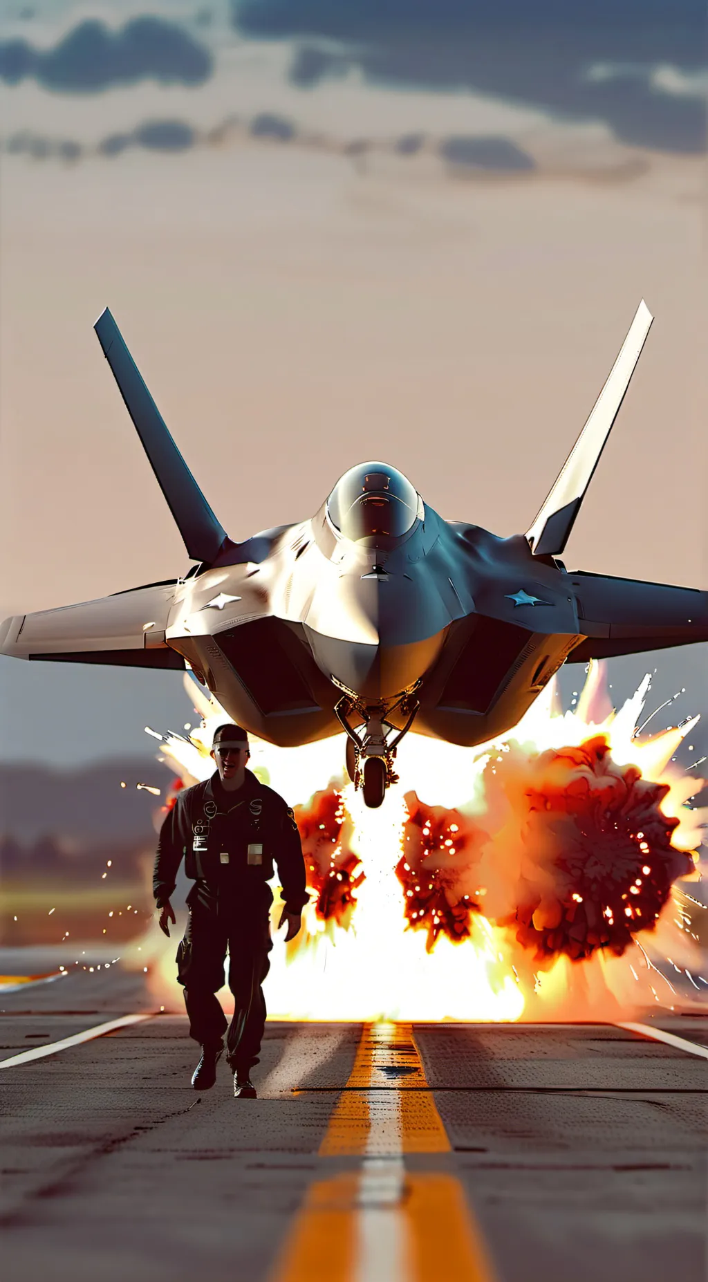 ai character: New fighter pilot  background