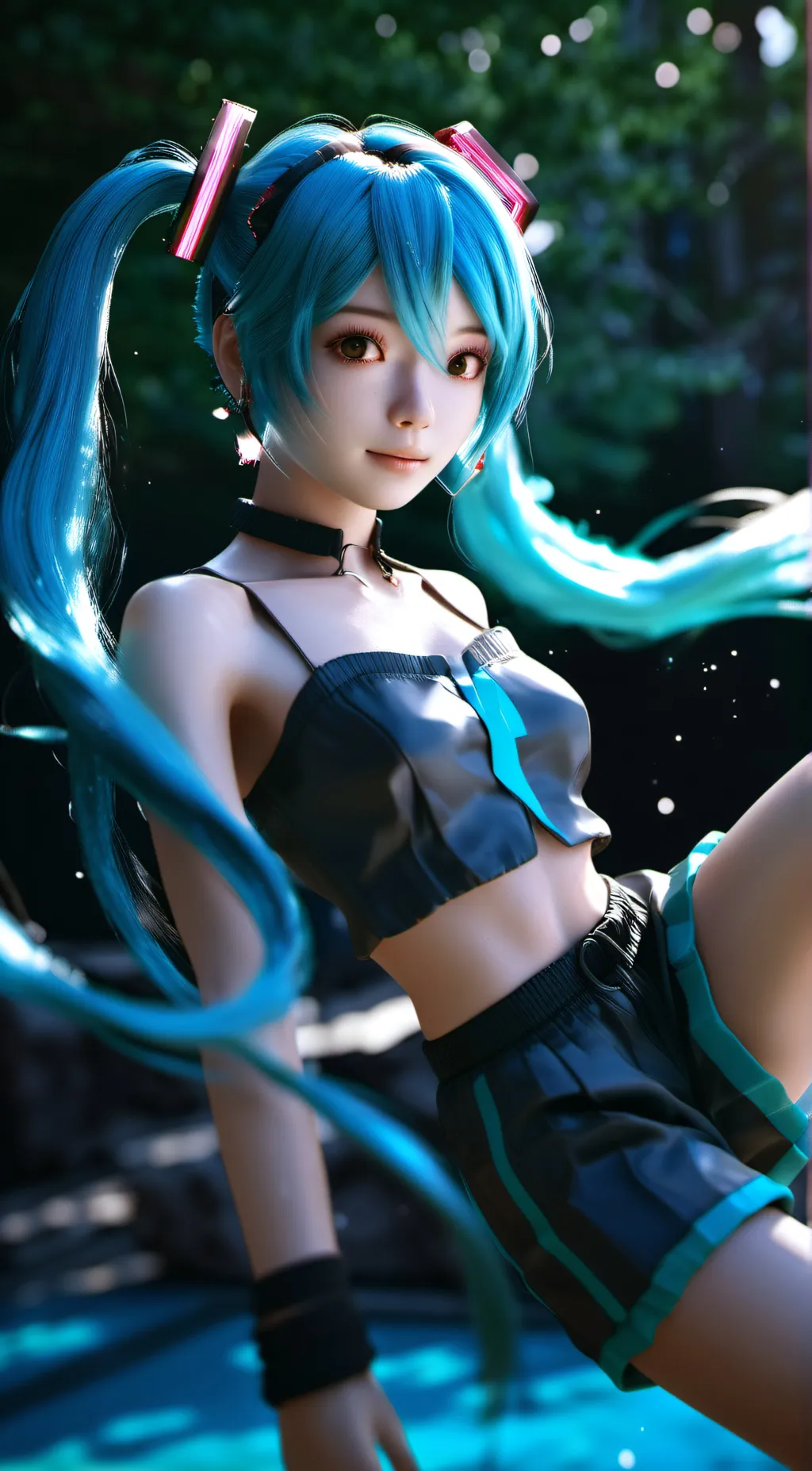 ai character: Miku background