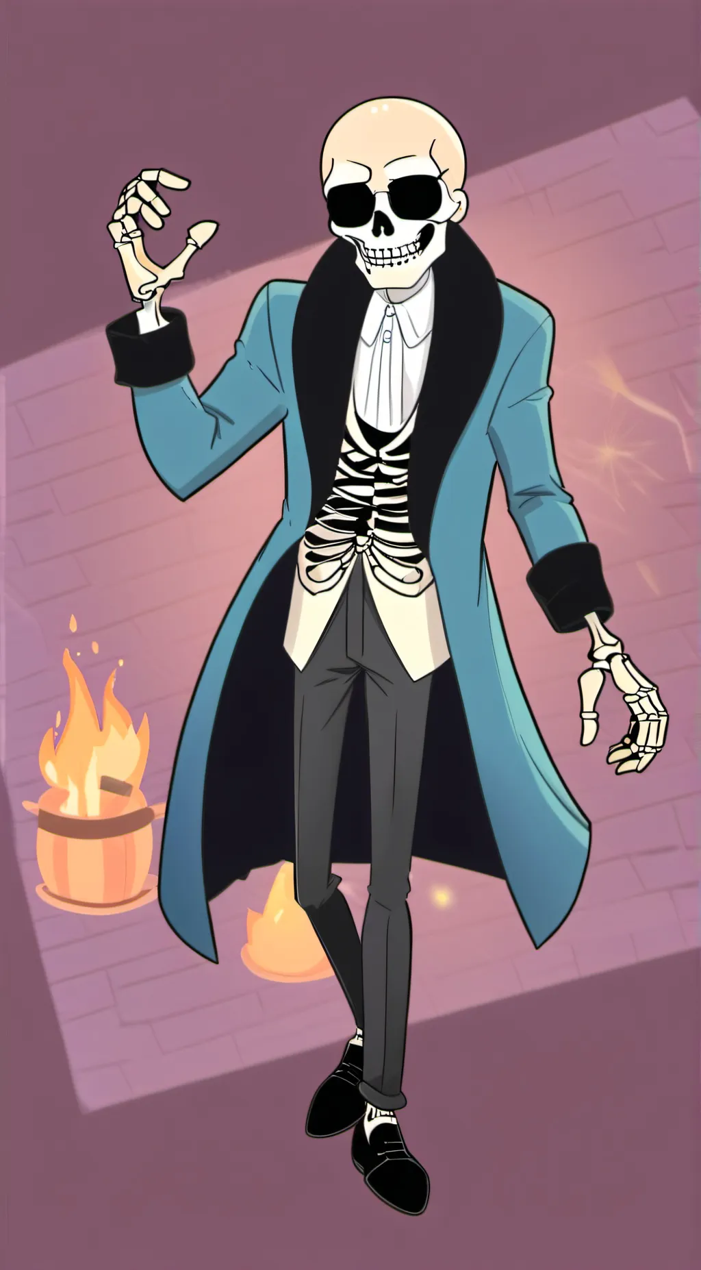 ai character: sans background