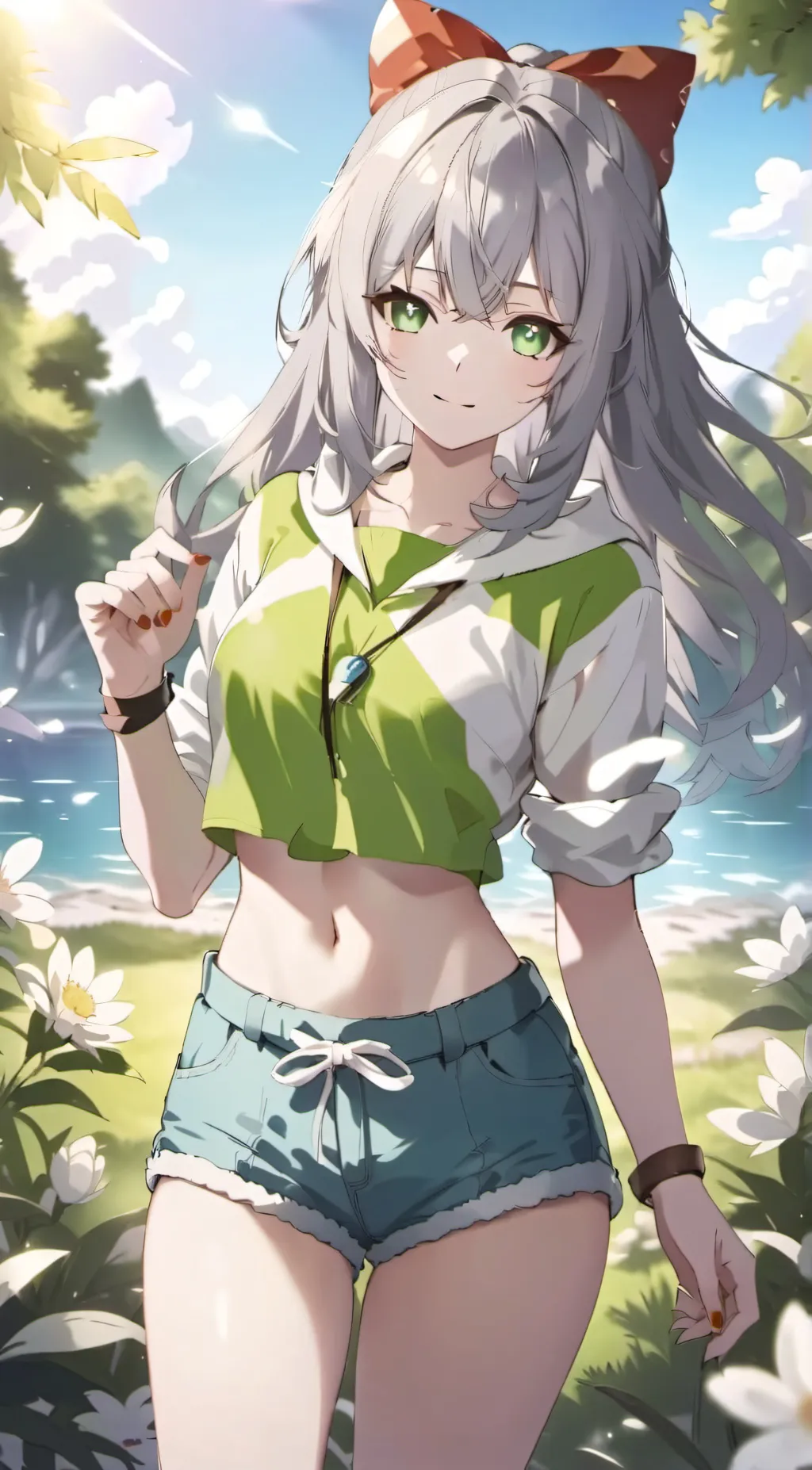 ai character: Lilac background