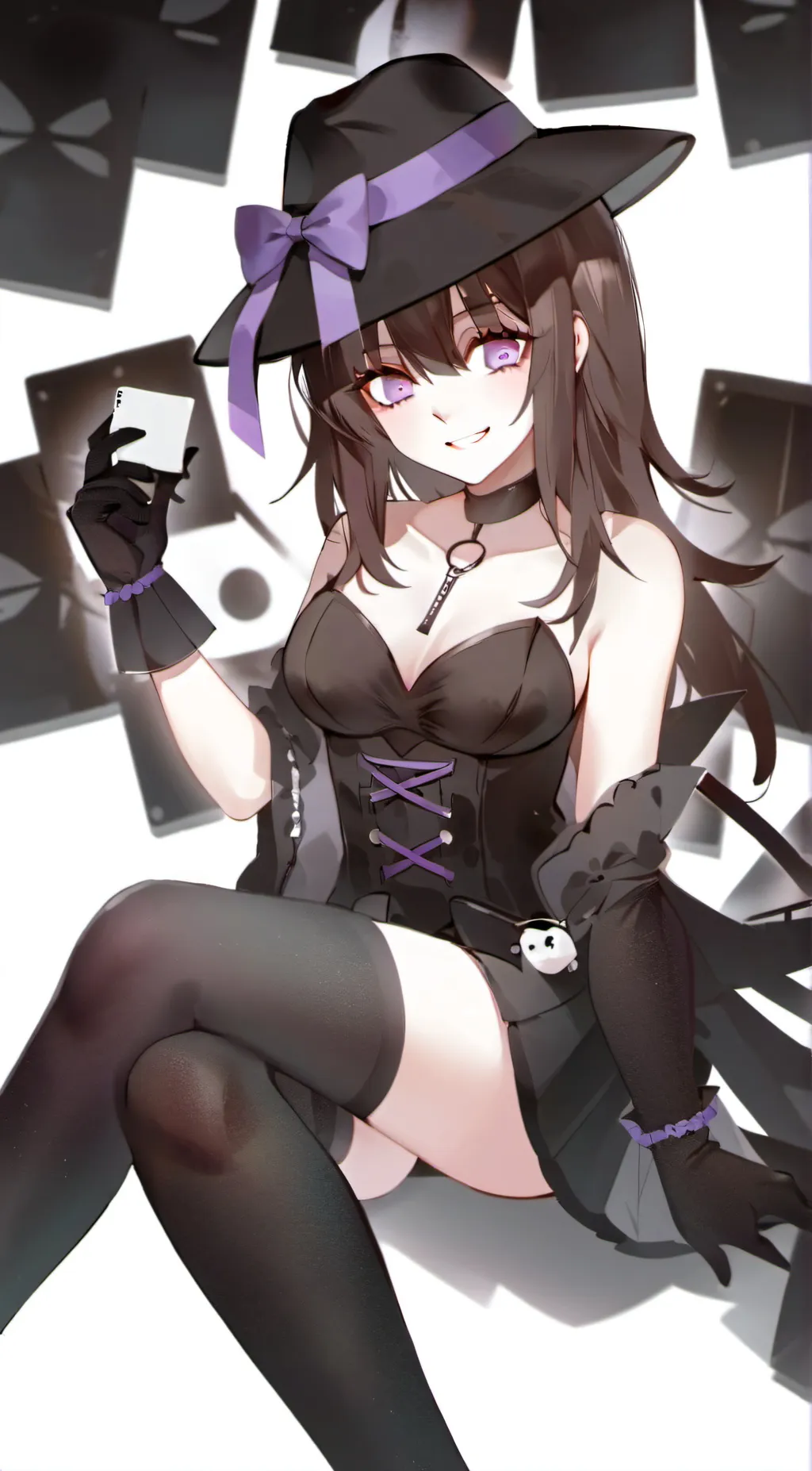 ai character: enderman (female) background