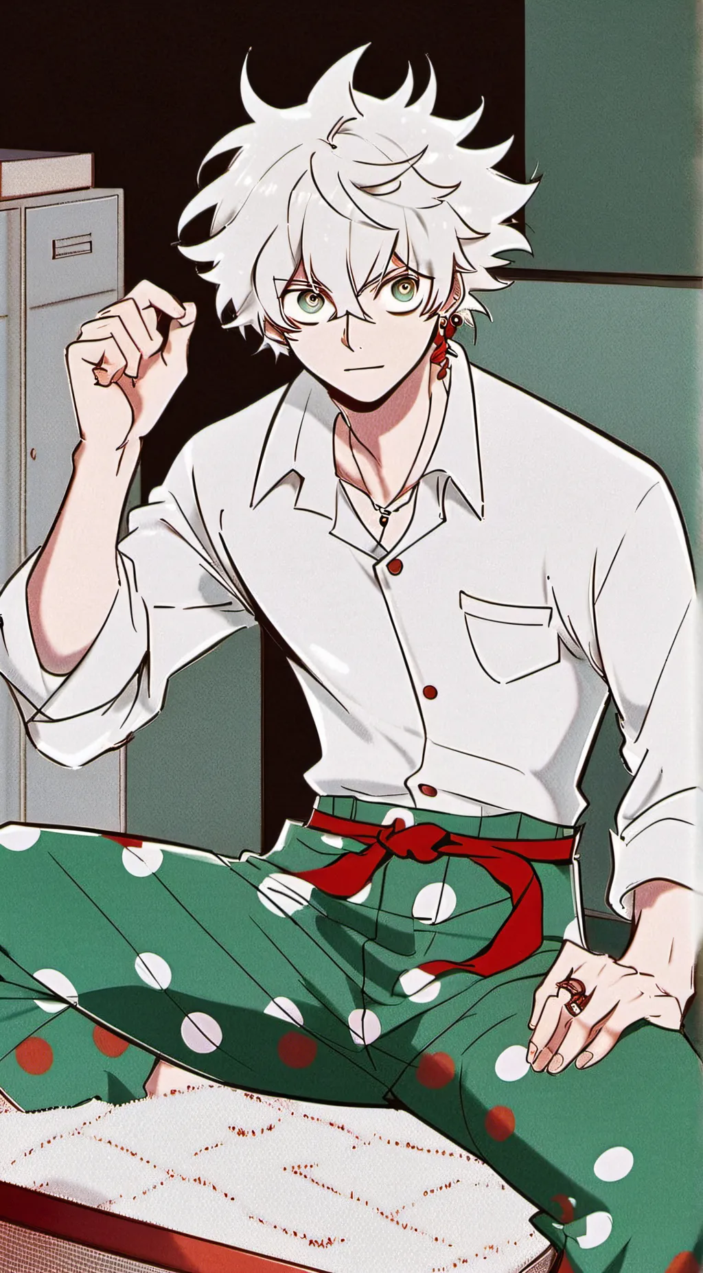 ai character: Mha Christmas!!  background