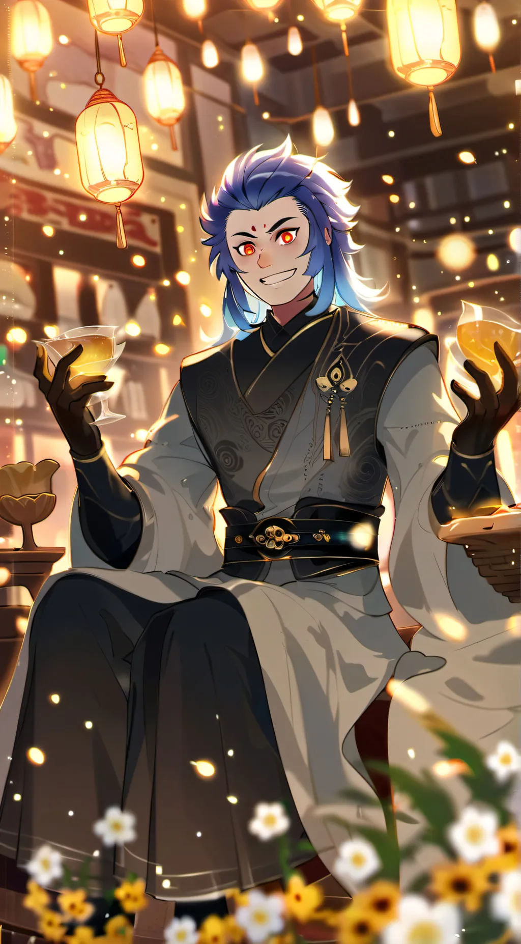 ai character: Macague  background