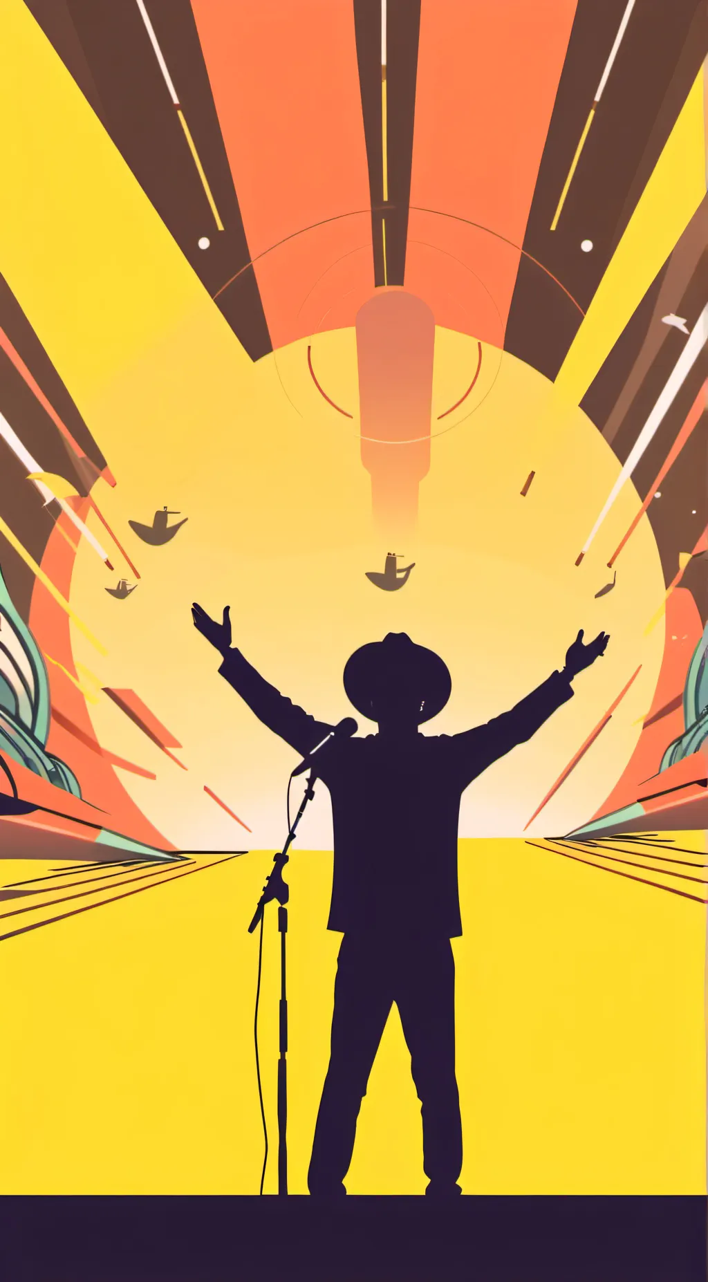 ai character: Concert background