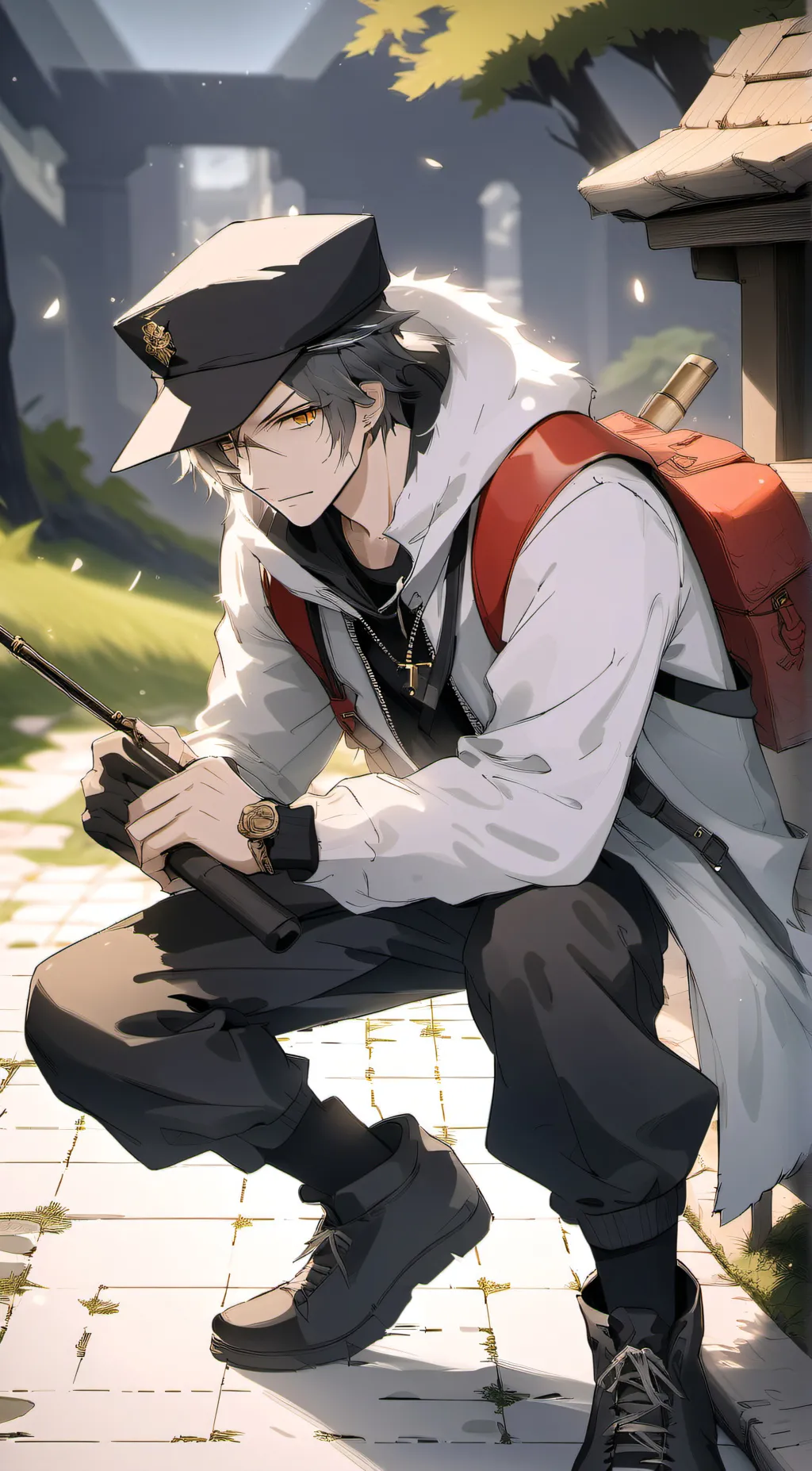 ai character: mark background