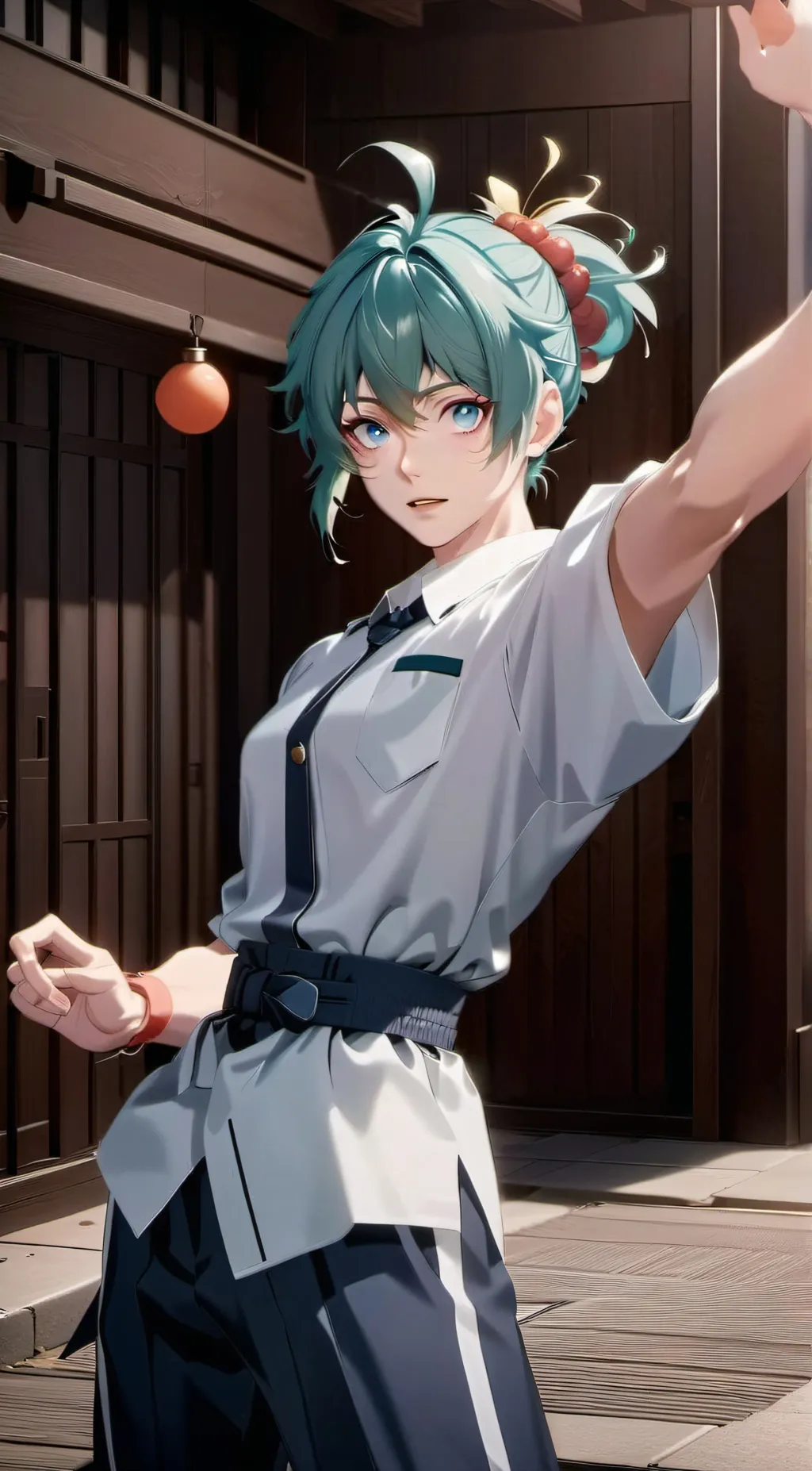 ai character: izumi midoriya 💚 background